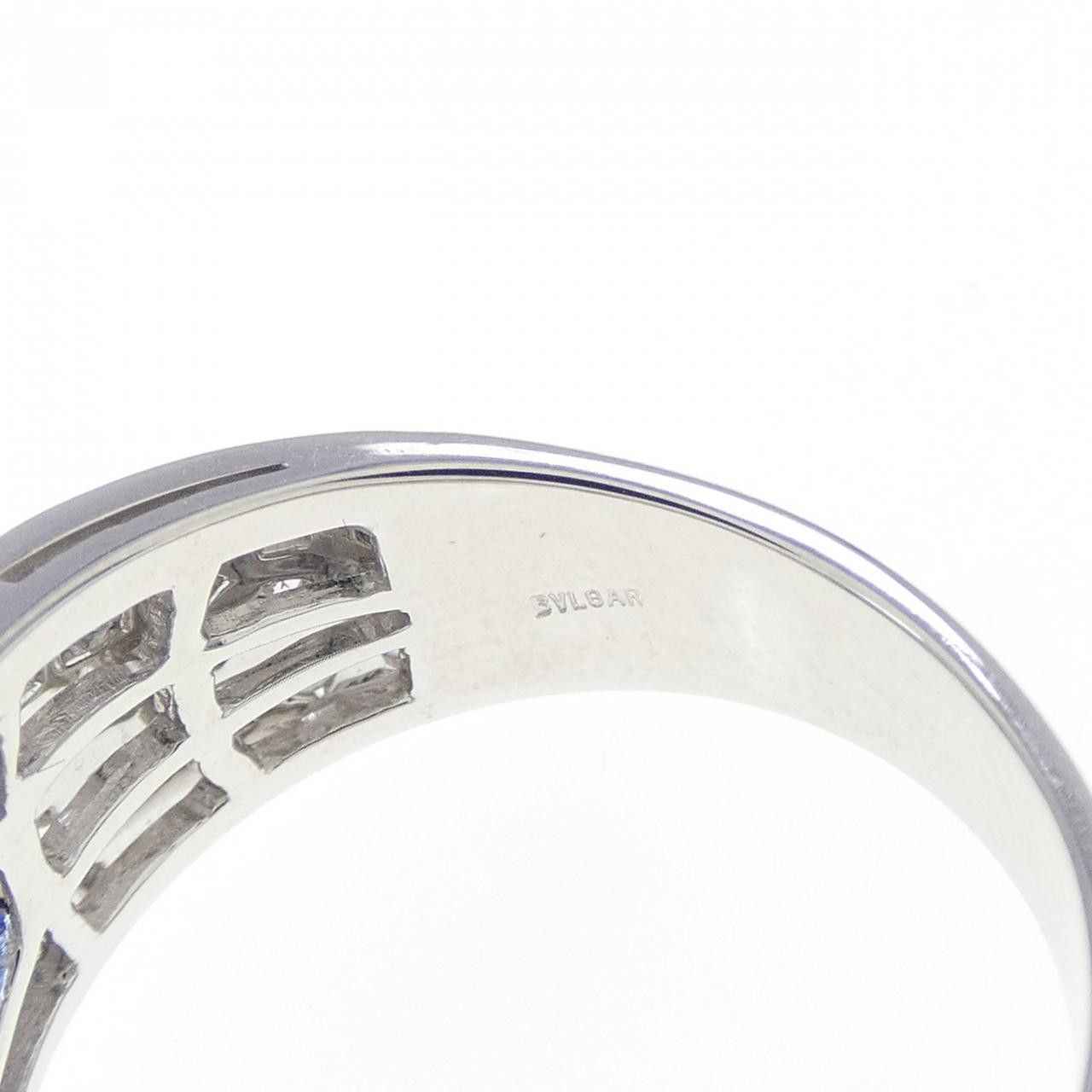 Bvlgari Bvlgari Bvlgari 750 White Gold Sapphire Diamond Ring Size 12 Precious Metal Ring DUTY FREE for USA Size ONE SIZE - 4 Thumbnail
