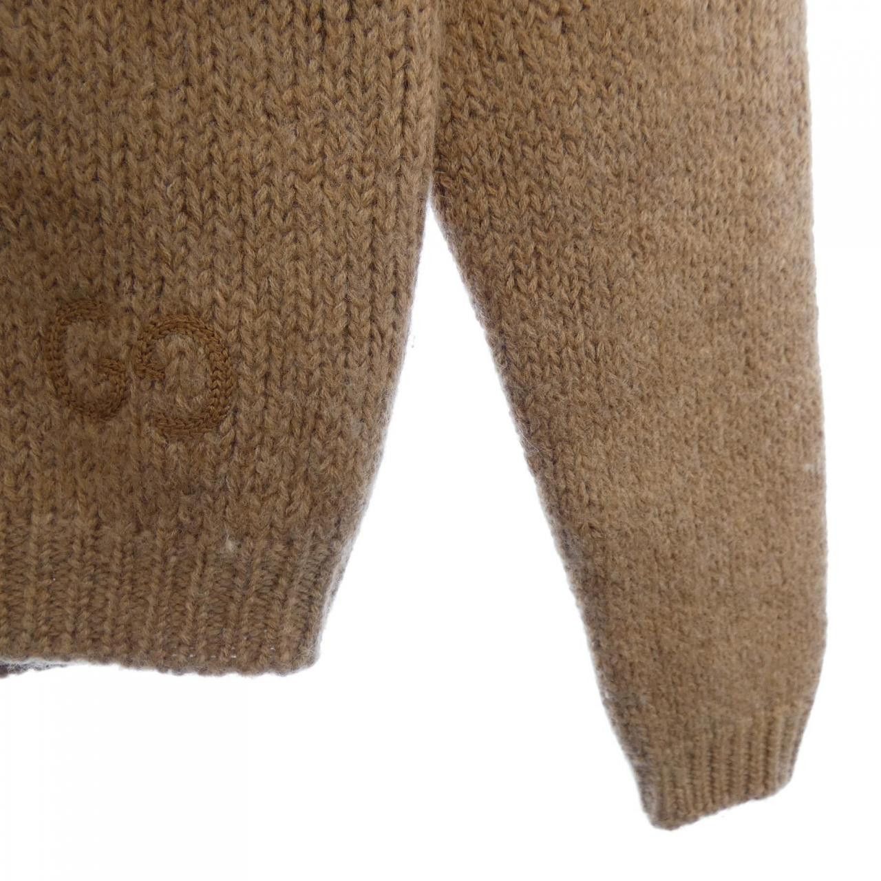 Gucci Gucci Gucci Felted Wool GG Logo Knit Textile Tops 636327XKBJD DUTY FREE for USA Size ONE SIZE - 6 Thumbnail