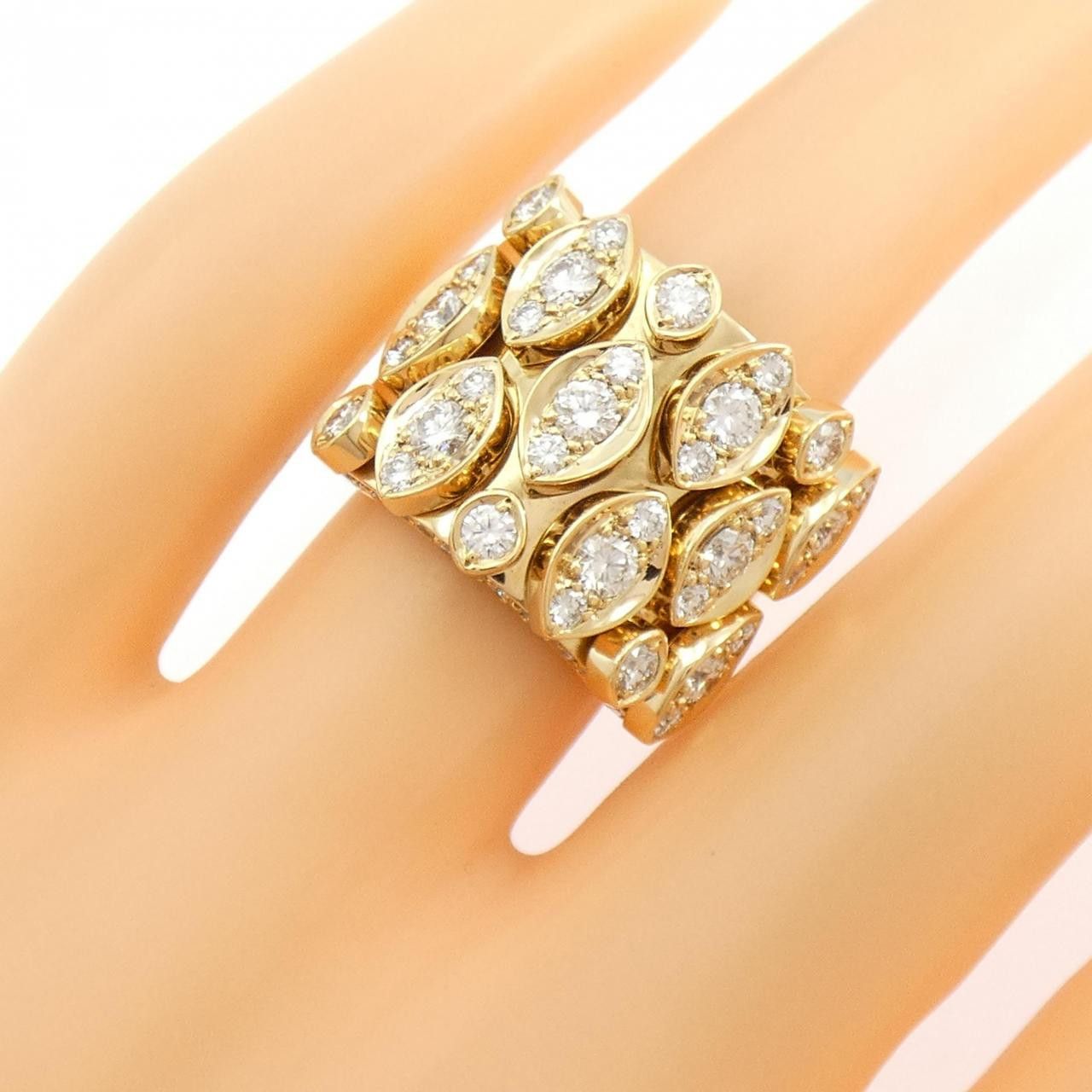 Cartier Cartier Cartier Diadea 750 Yellow Gold Diamond Ring Size 8.5 Precious Metal Ring 286725 DUTY FREE for USA Size ONE SIZE - 5 Thumbnail