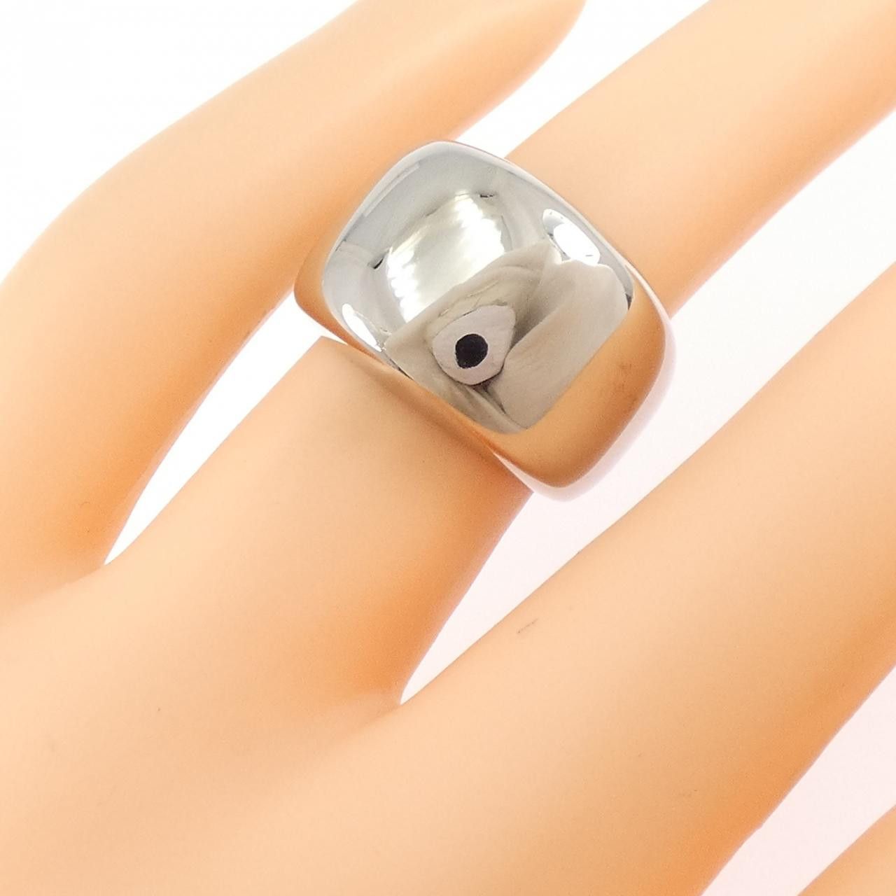 Cartier Cartier Cartier Nouvelle Vague 750 White Gold Ring Size 47 Precious Metal Ring DUTY FREE for USA Size ONE SIZE - 5 Thumbnail