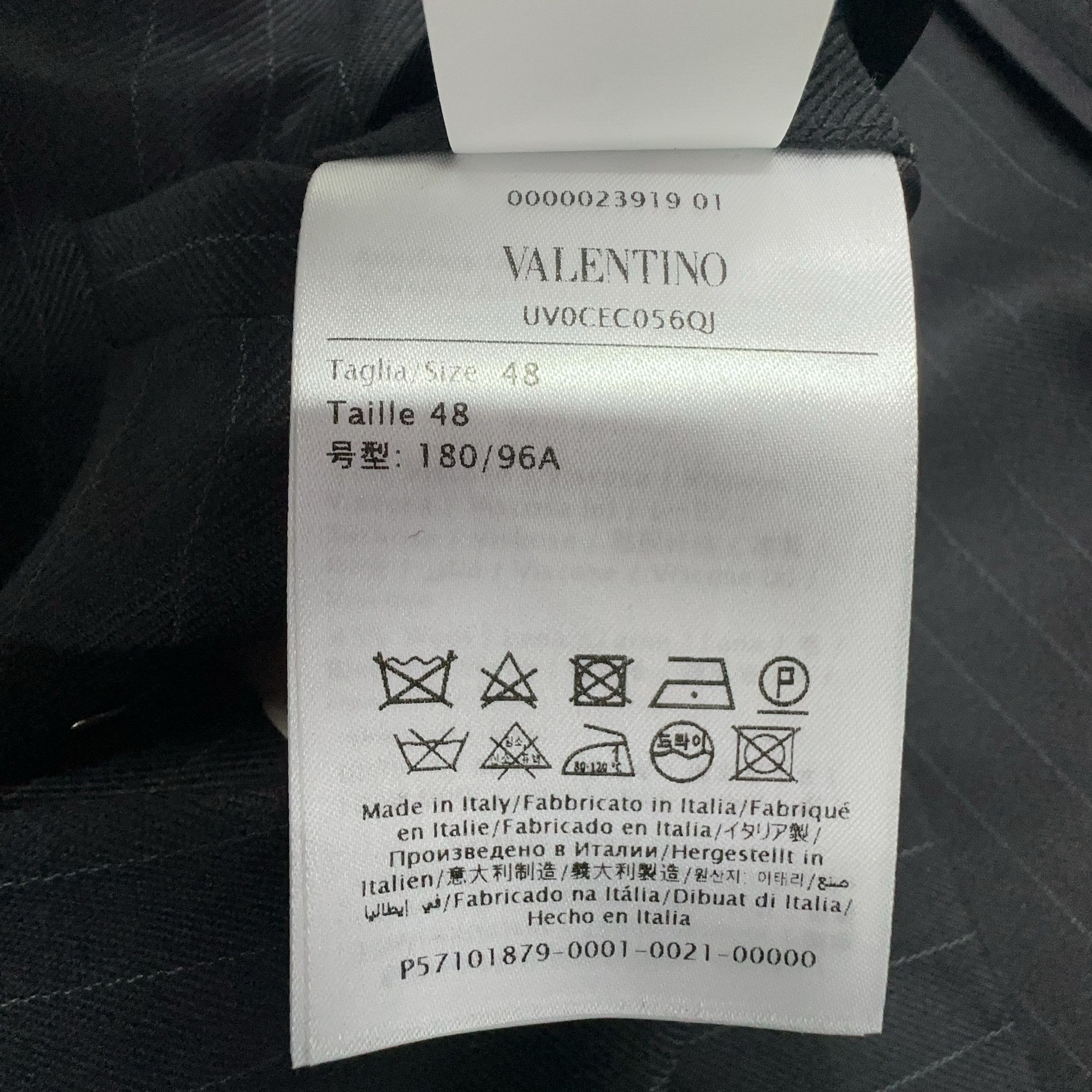 Valentino Valentino Pinstripe Blazer Size M Size 38R - 6 Thumbnail