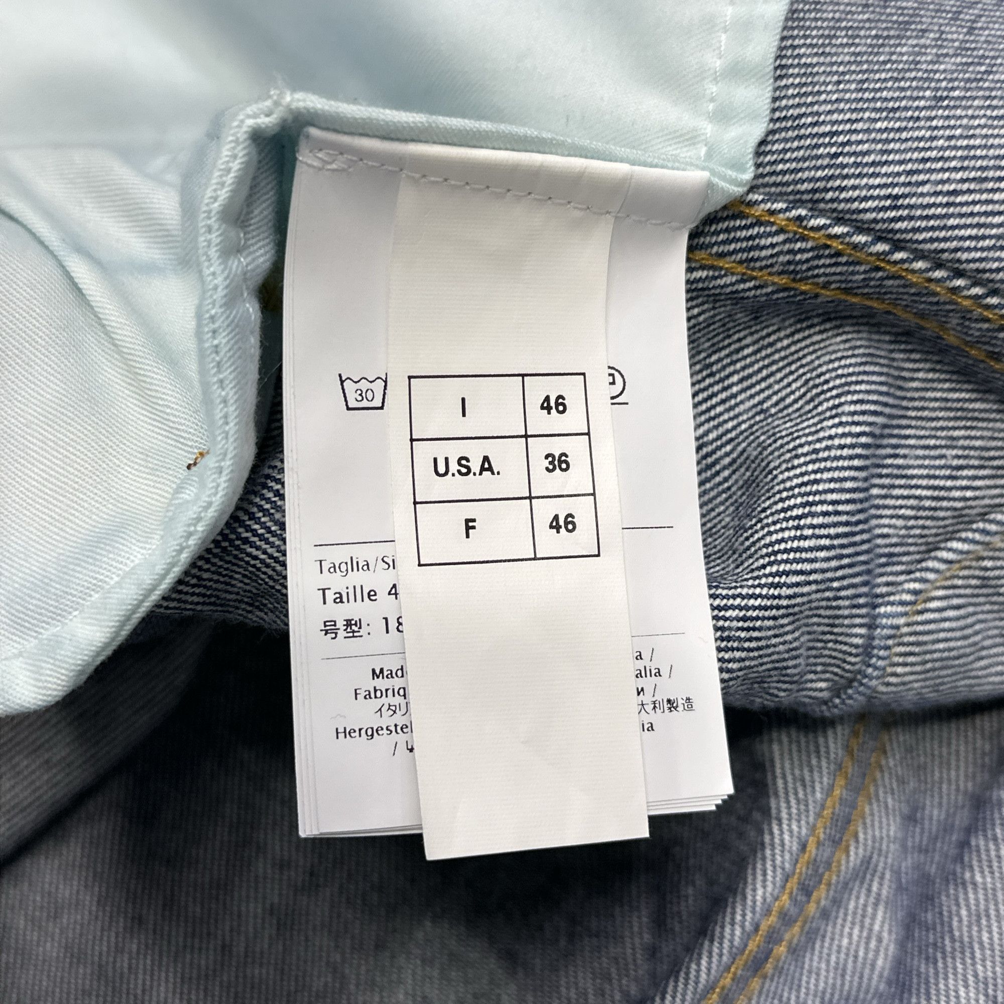 Valentino Valentino Large V Logo Denim Jacket Size S Size US S / EU 44-46 / 1 - 5 Thumbnail