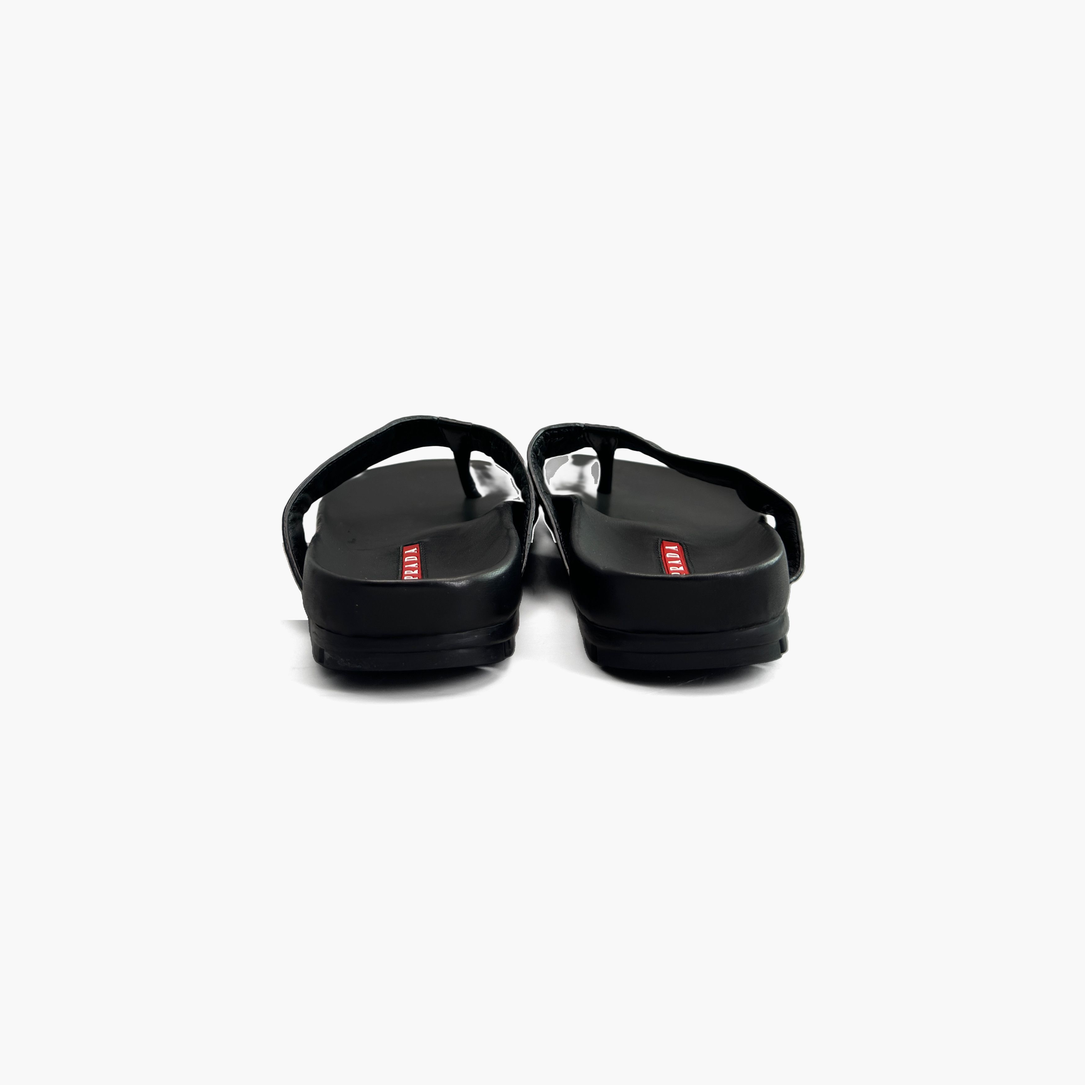 Prada Prada Crocodile Embossed Leather Sandals US 7 Size US 7 / EU 40 - 6 Thumbnail