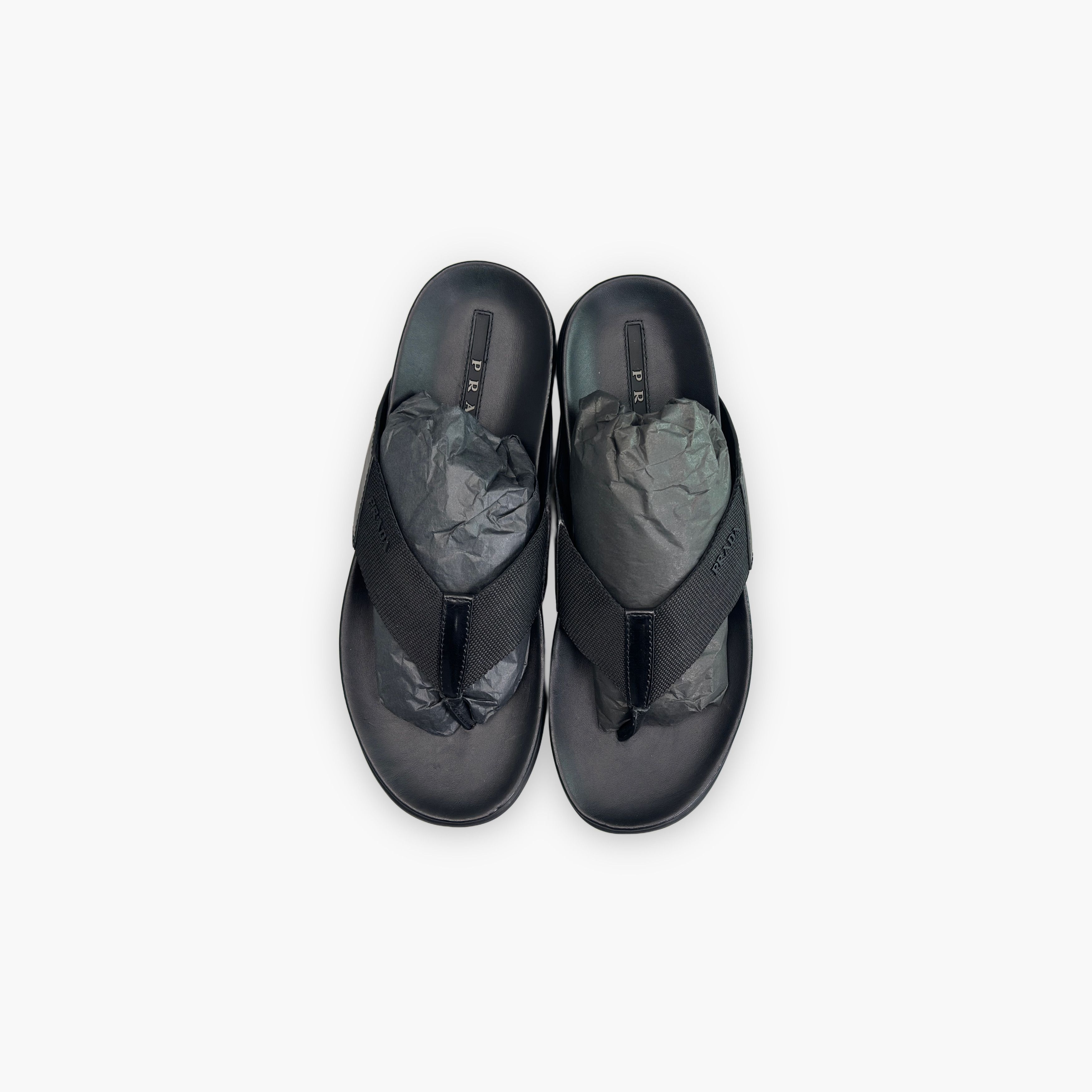Prada Prada Logo Thong Sandals Size 9 Size US 9 / EU 42 - 9 Thumbnail