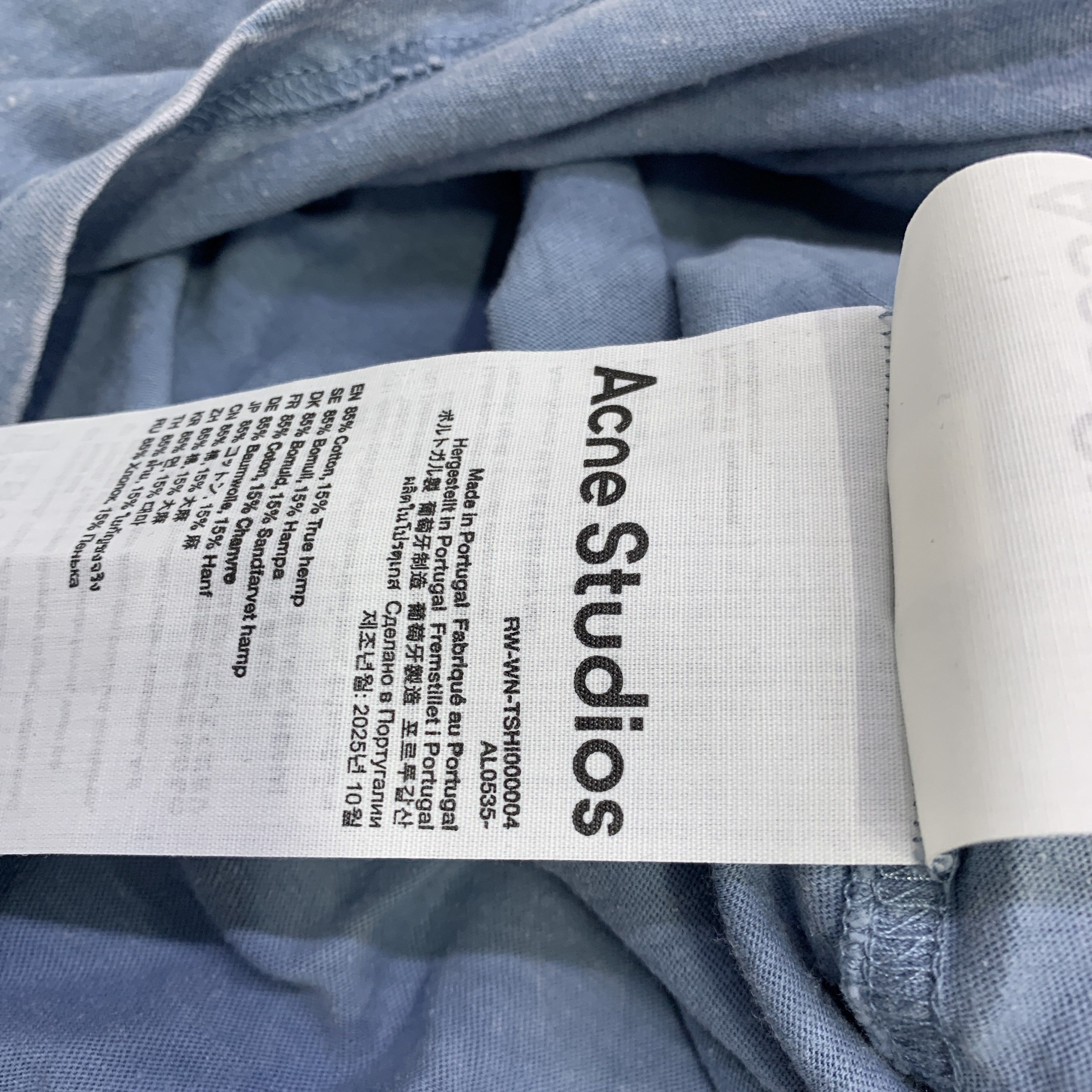 Acne Studios Acne Studios Est.1996 Logo Long Sleeve T-Shirt Size M Size US M / EU 48-50 / 2 - 4 Thumbnail