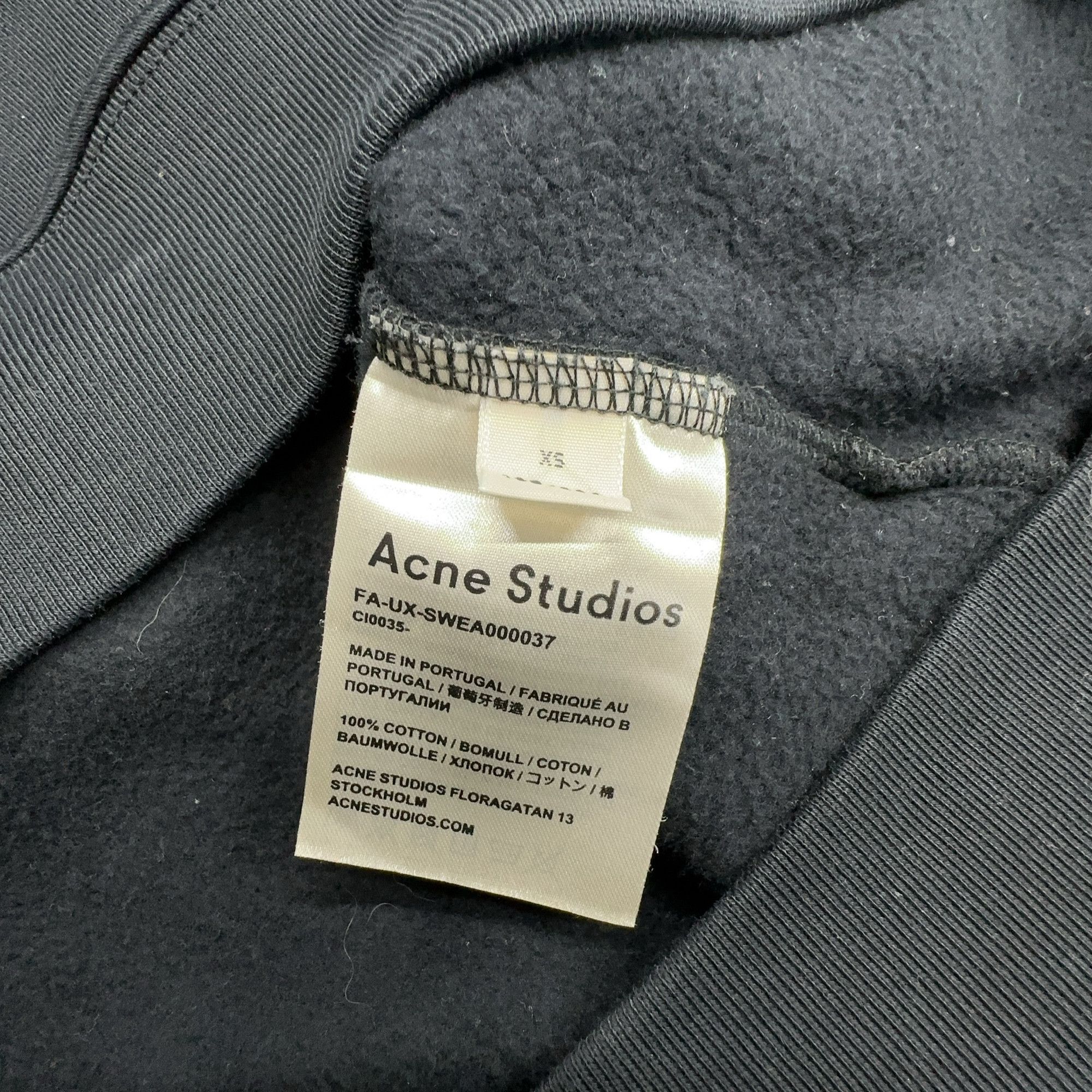 Acne Studios Acne Studios Face Patch Sweatshirt Size XS Size US XS / EU 42 / 0 - 3 Thumbnail