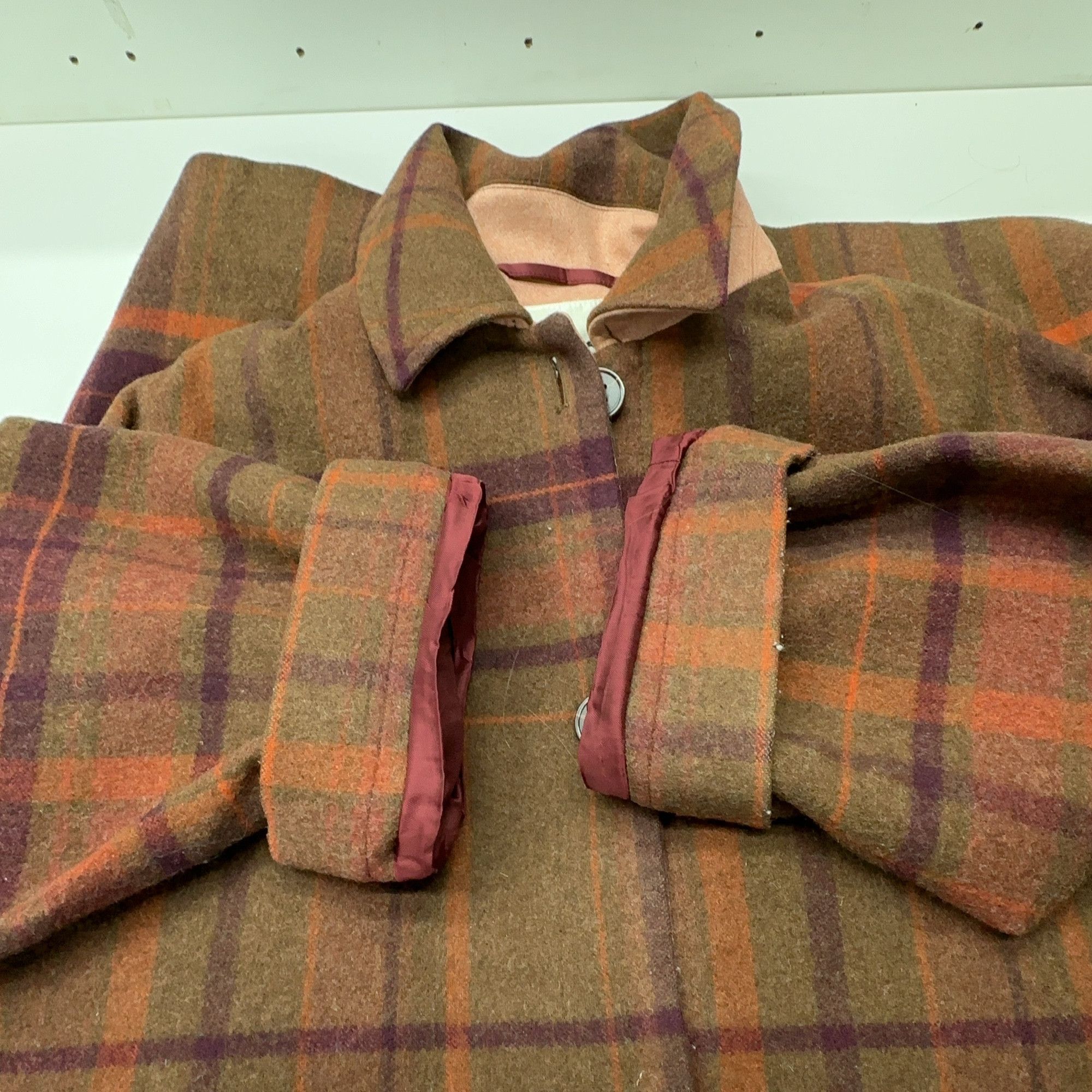 Acne Studios Acne Studios Plaid Wool Blend Coat Size 34 Size XXS / US 00 / IT 34 - 6 Thumbnail