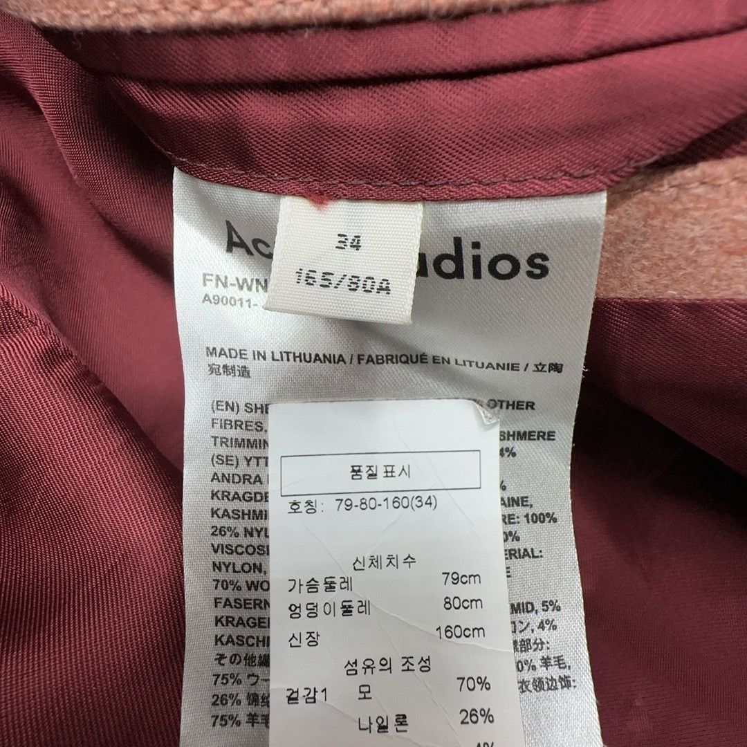 Acne Studios Acne Studios Plaid Wool Blend Coat Size 34 Size XXS / US 00 / IT 34 - 3 Thumbnail