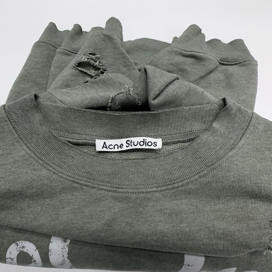 Acne Studios Acne Studios Distressed Graphic Sweatshirt Size M Size M / US 6-8 / IT 42-44 - 3 Thumbnail