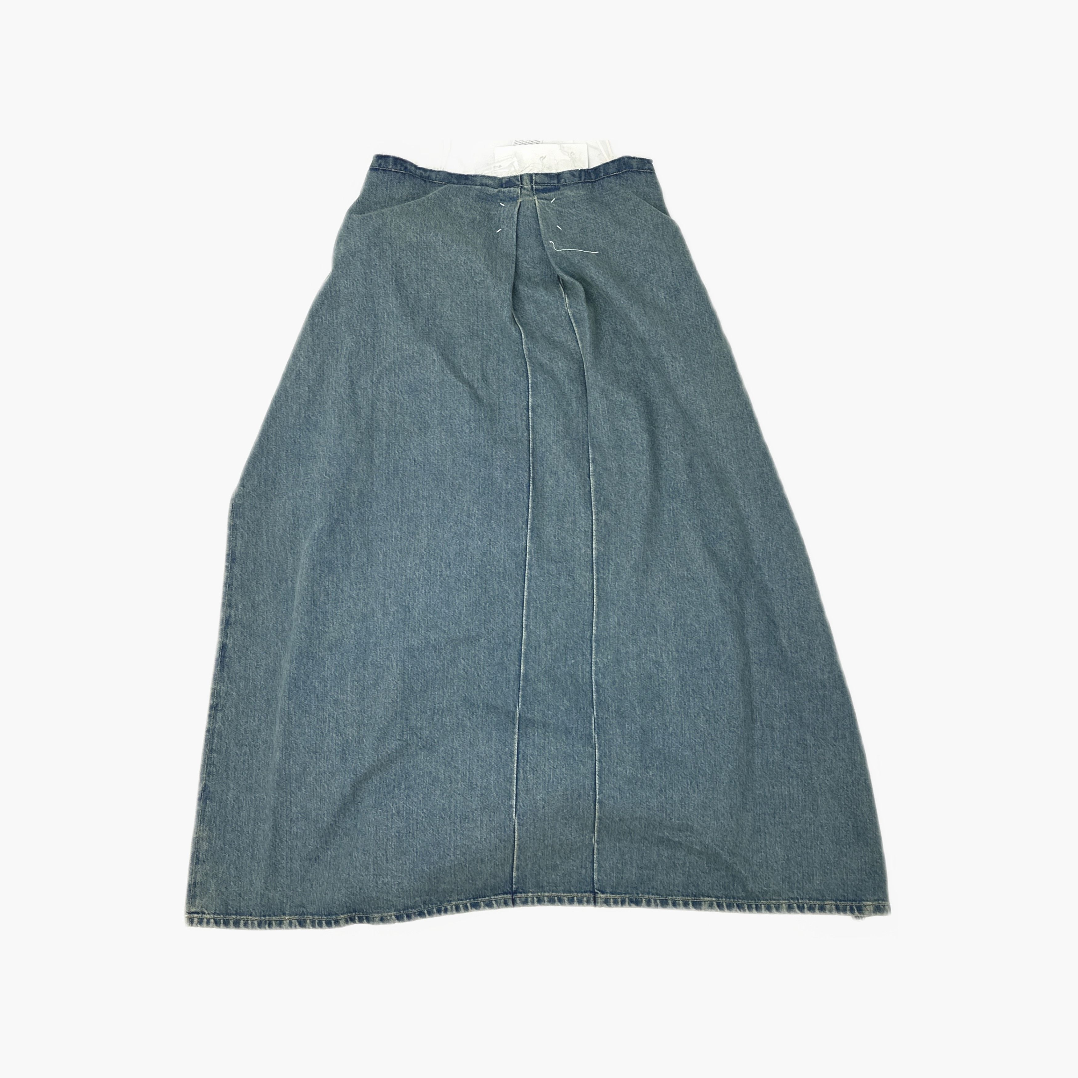 Maison Margiela Maison Margiela Distressed Denim Midi Skirt Size 36 Size 26" / US 2 / IT 38 - 2 Thumbnail