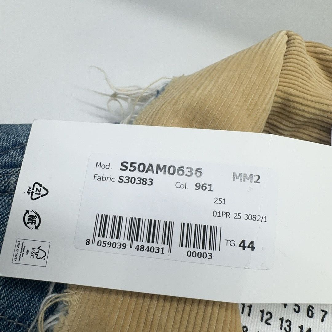 Maison Margiela Maison Margiela Corduroy Collar Denim Jacket Size S Size US S / EU 44-46 / 1 - 4 Thumbnail