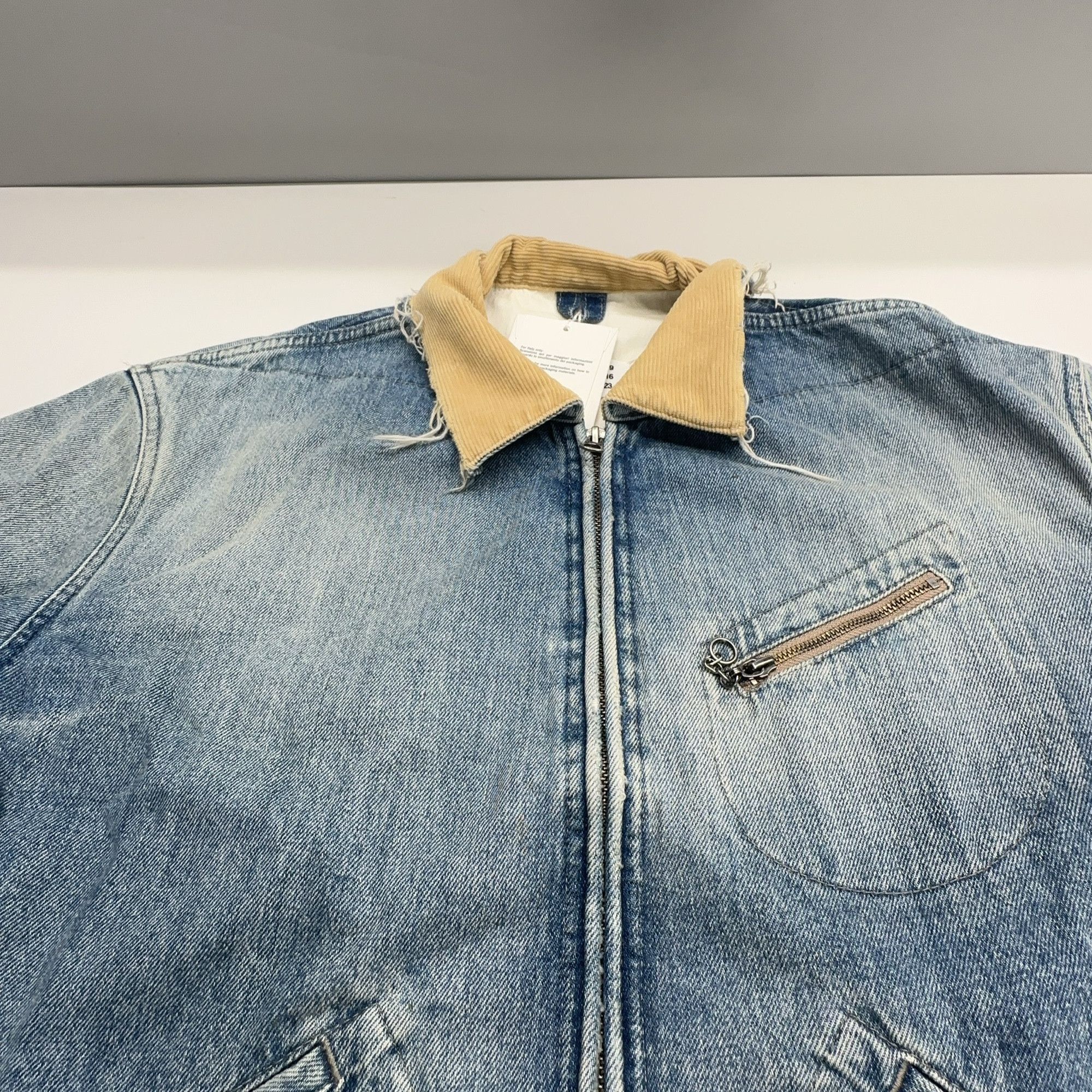 Maison Margiela Maison Margiela Corduroy Collar Denim Jacket Size S Size US S / EU 44-46 / 1 - 6 Thumbnail
