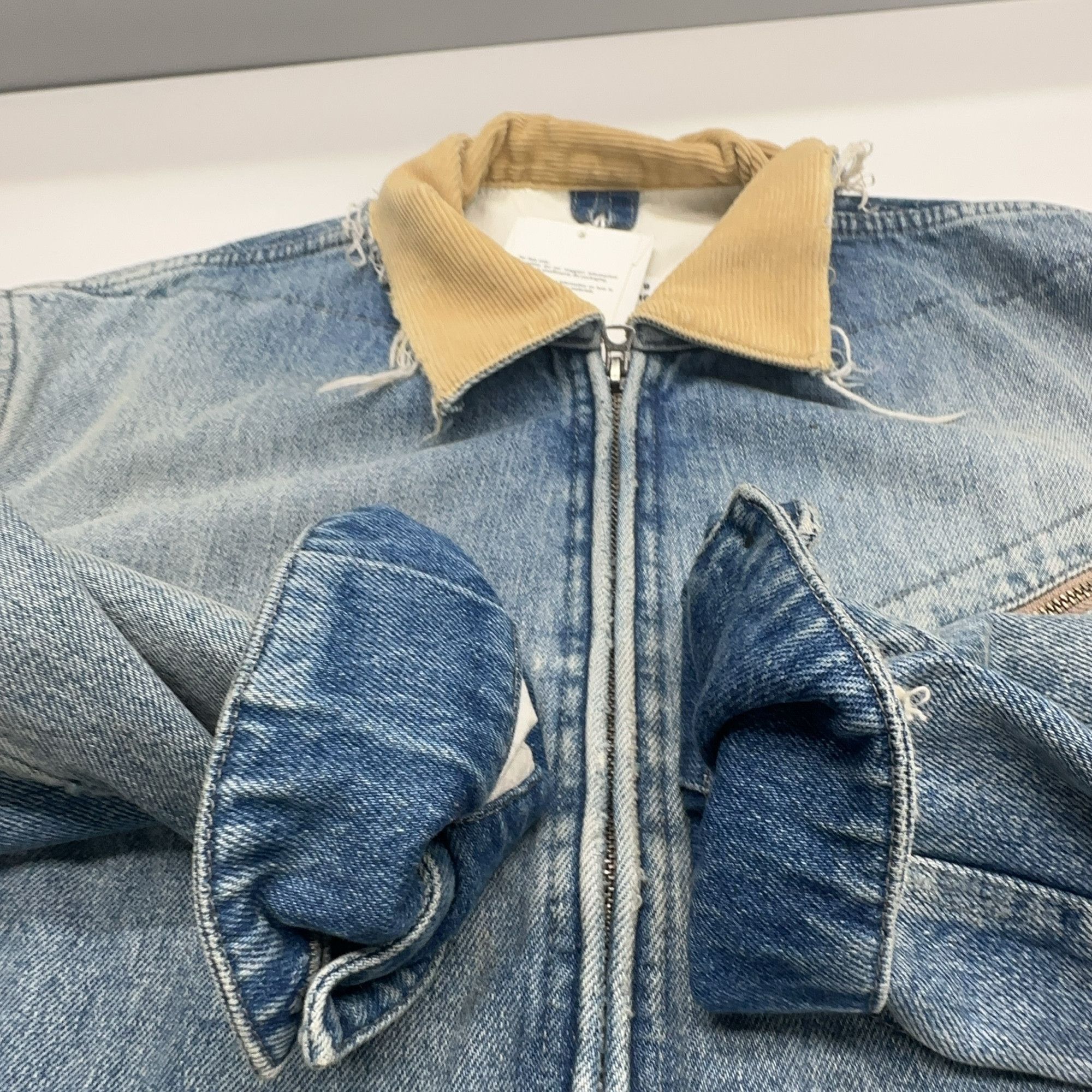 Maison Margiela Maison Margiela Corduroy Collar Denim Jacket Size S Size US S / EU 44-46 / 1 - 7 Thumbnail