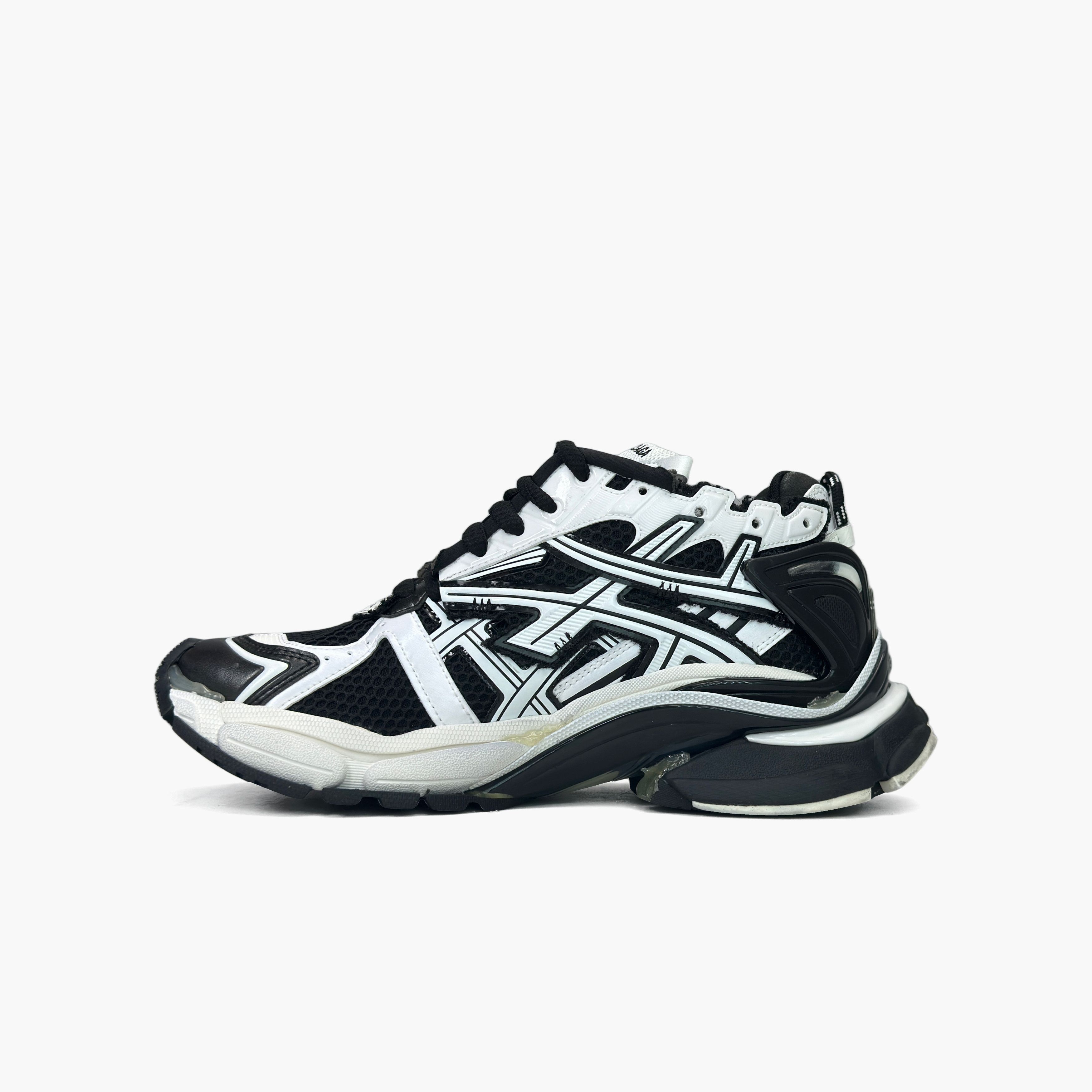 Balenciaga Balenciaga Black White Runner Sneakers Size 40 Size US 7 / EU 40 - 3 Thumbnail