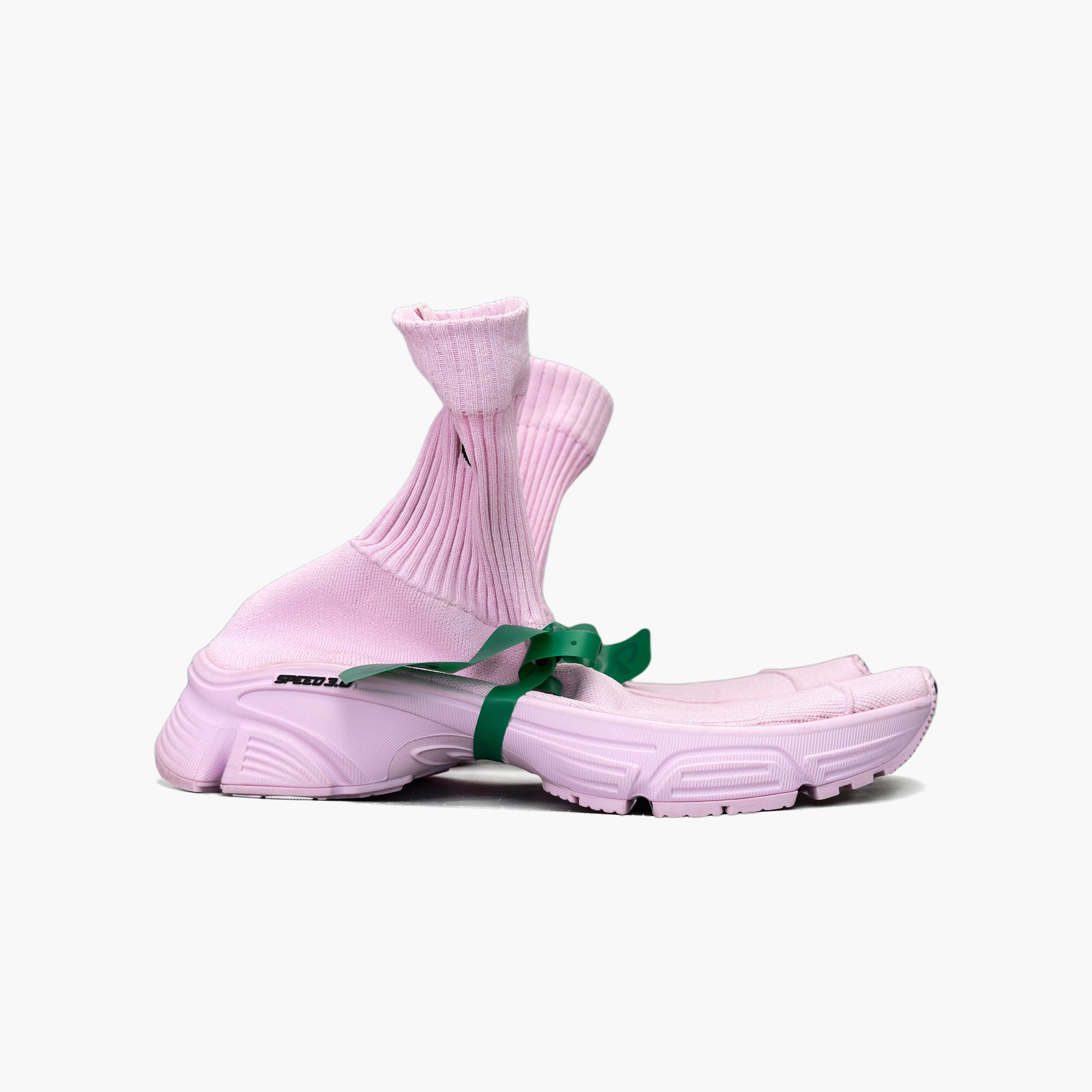 Balenciaga Balenciaga Speed 3.0 Pink Knit Sneakers Size 37 Size US 7 / IT 37 - 4 Thumbnail