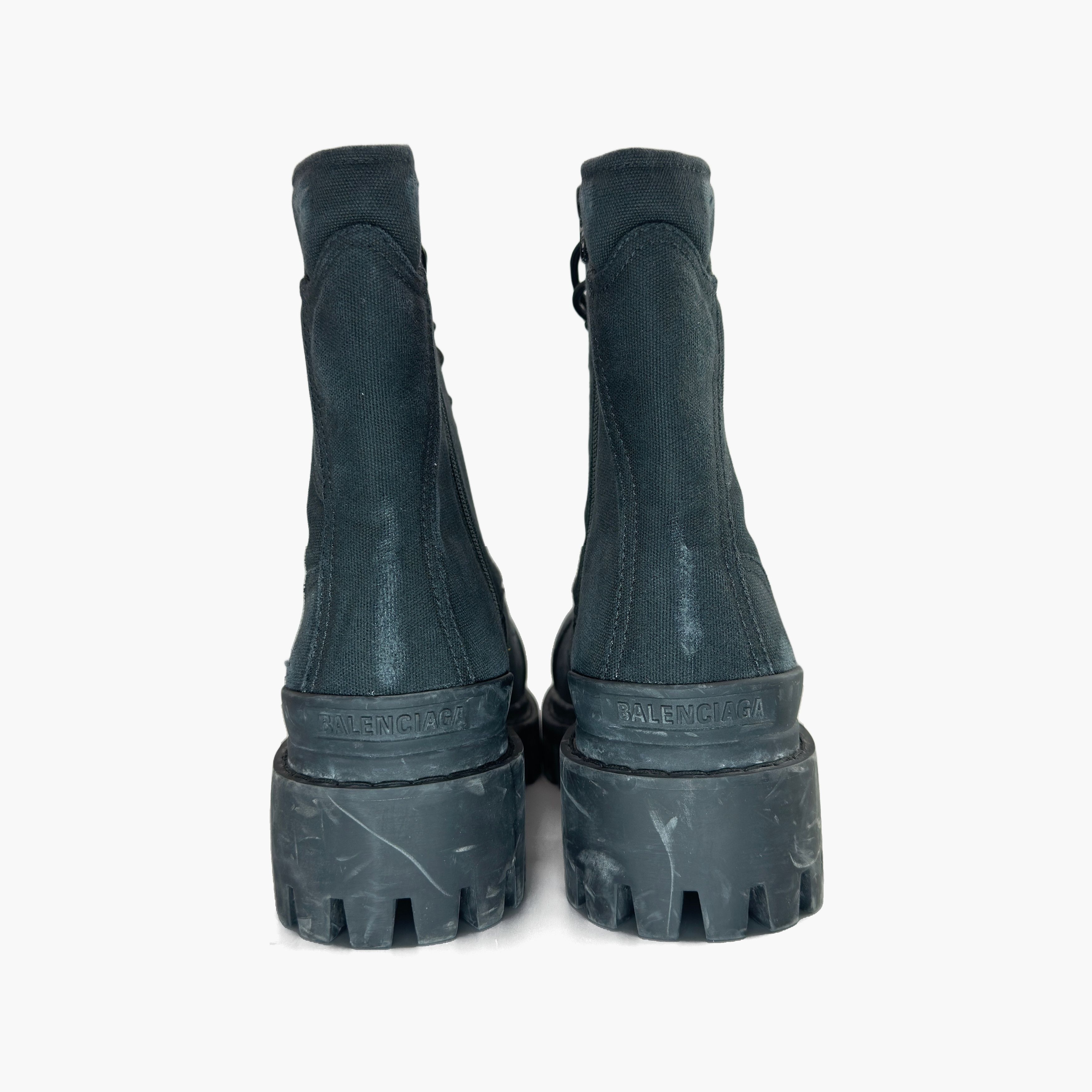 Balenciaga Balenciaga Distressed Canvas Strike Boots Size 44 Size US 11 / EU 44 - 6 Thumbnail