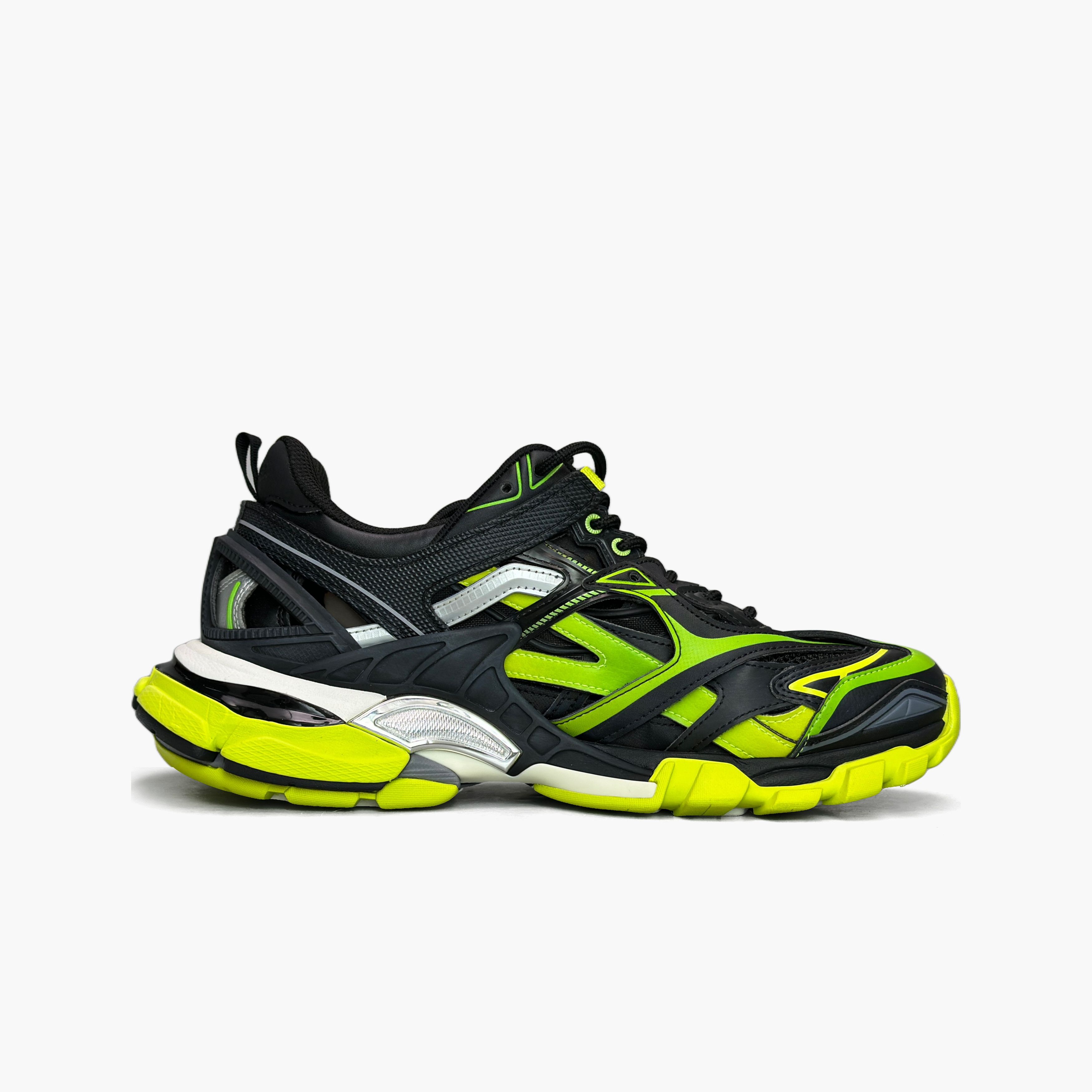 Balenciaga Balenciaga Neon Green Track 2.0 Sneakers US 8 Size US 8 / EU 41 - 2 Thumbnail