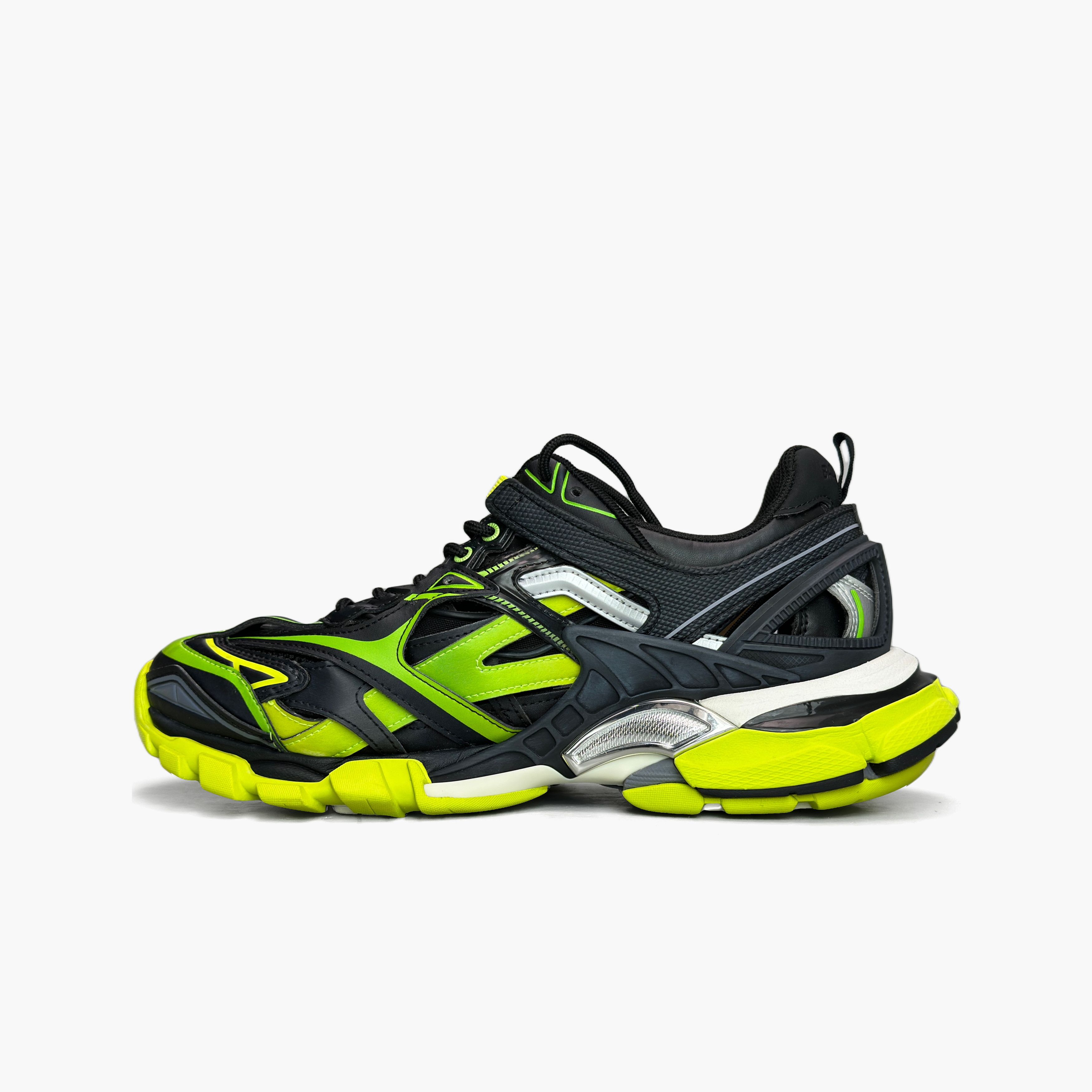 Balenciaga Balenciaga Neon Green Track 2.0 Sneakers US 8 Size US 8 / EU 41 - 3 Thumbnail