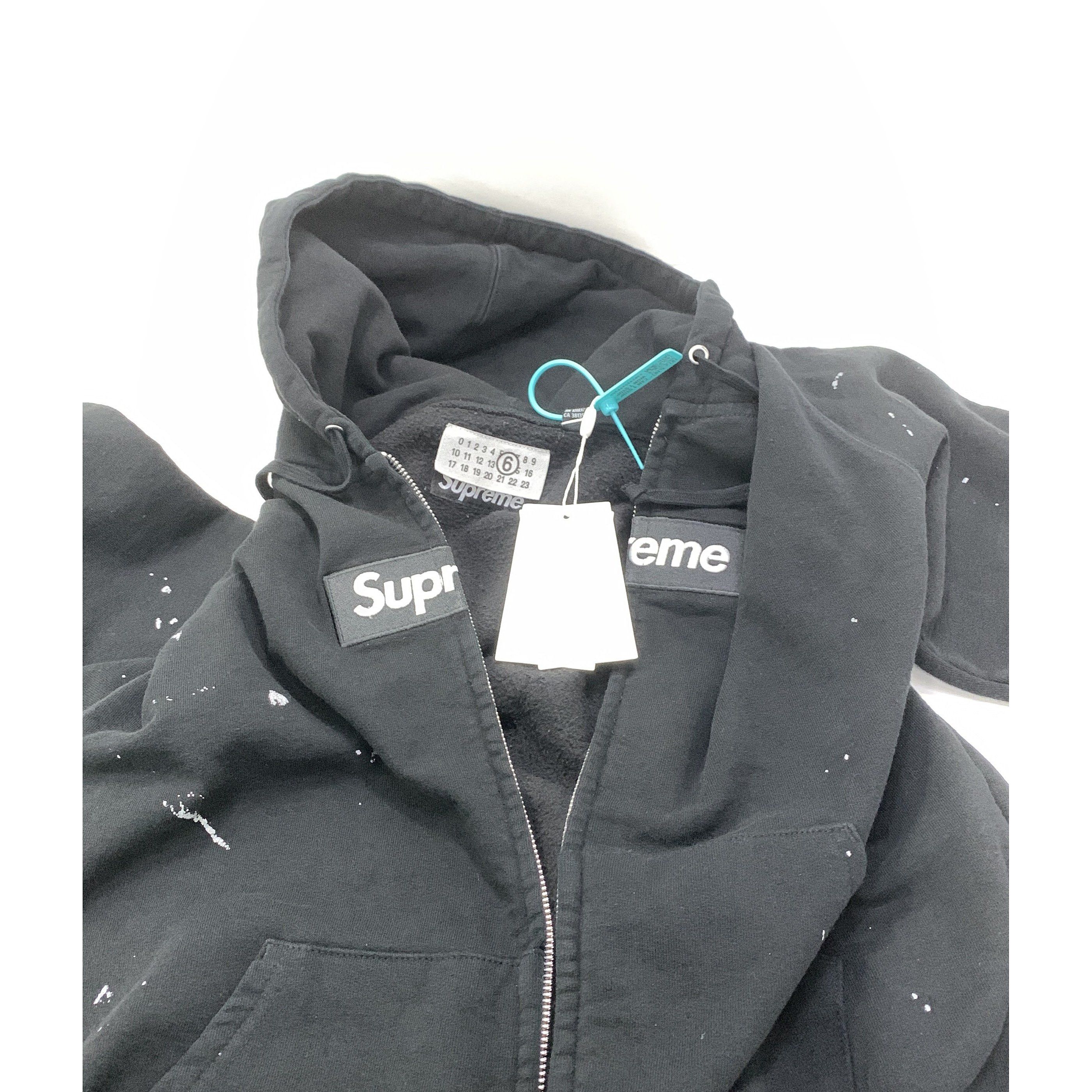 Supreme Supreme x MM6 Maison Margiela Painted Zip-Up Hoodie Size S Size US S / EU 44-46 / 1 - 5 Thumbnail