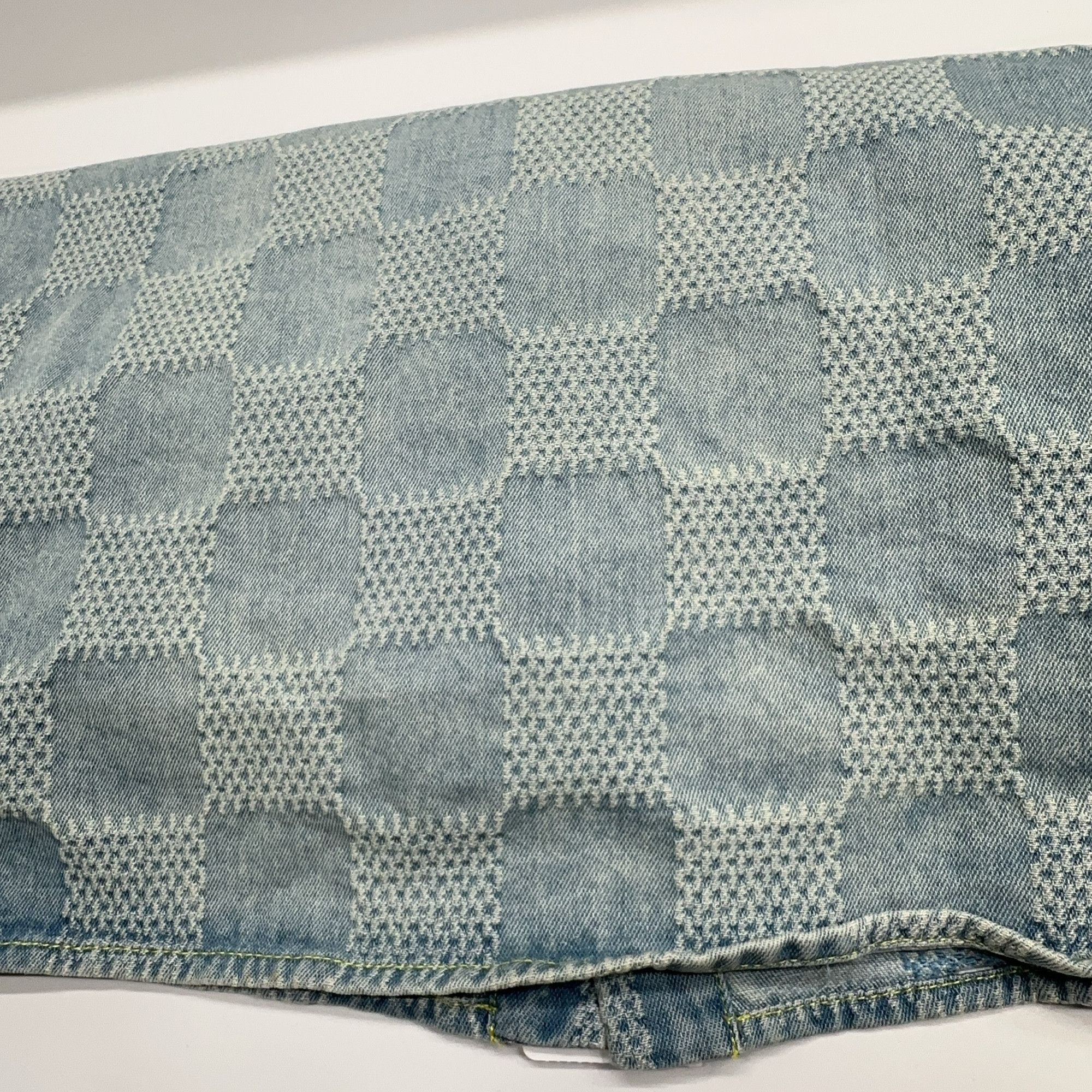 Louis Vuitton Louis Vuitton Checkered Denim Short Sleeve Shirt Size S Size US S / EU 44-46 / 1 - 15 Thumbnail