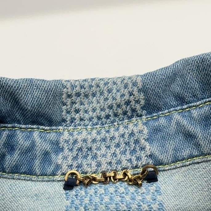 Louis Vuitton Louis Vuitton Checkered Denim Short Sleeve Shirt Size S Size US S / EU 44-46 / 1 - 9 Thumbnail