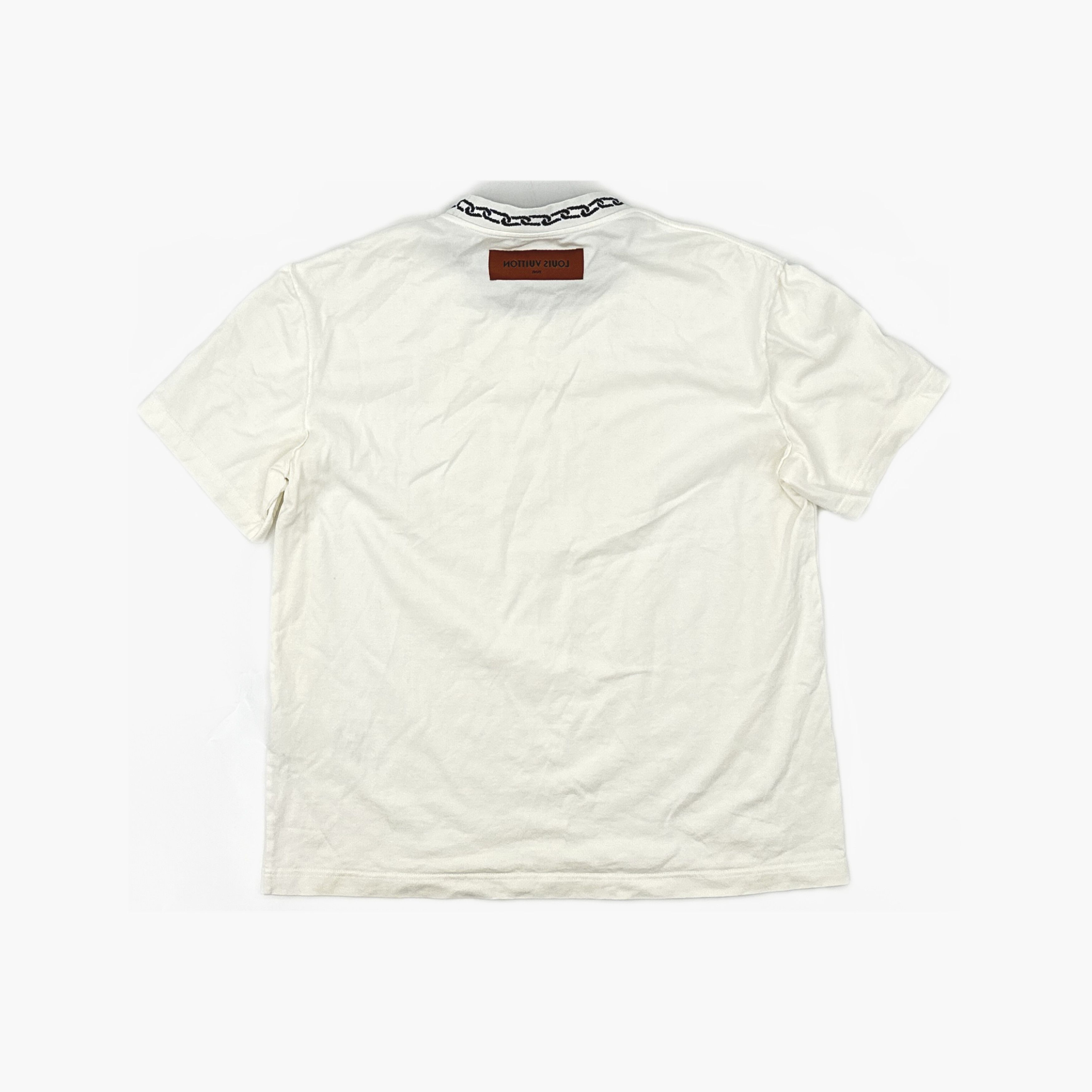 Louis Vuitton Louis Vuitton Chain Collar T-Shirt M Size US M / EU 48-50 / 2 - 2 Thumbnail