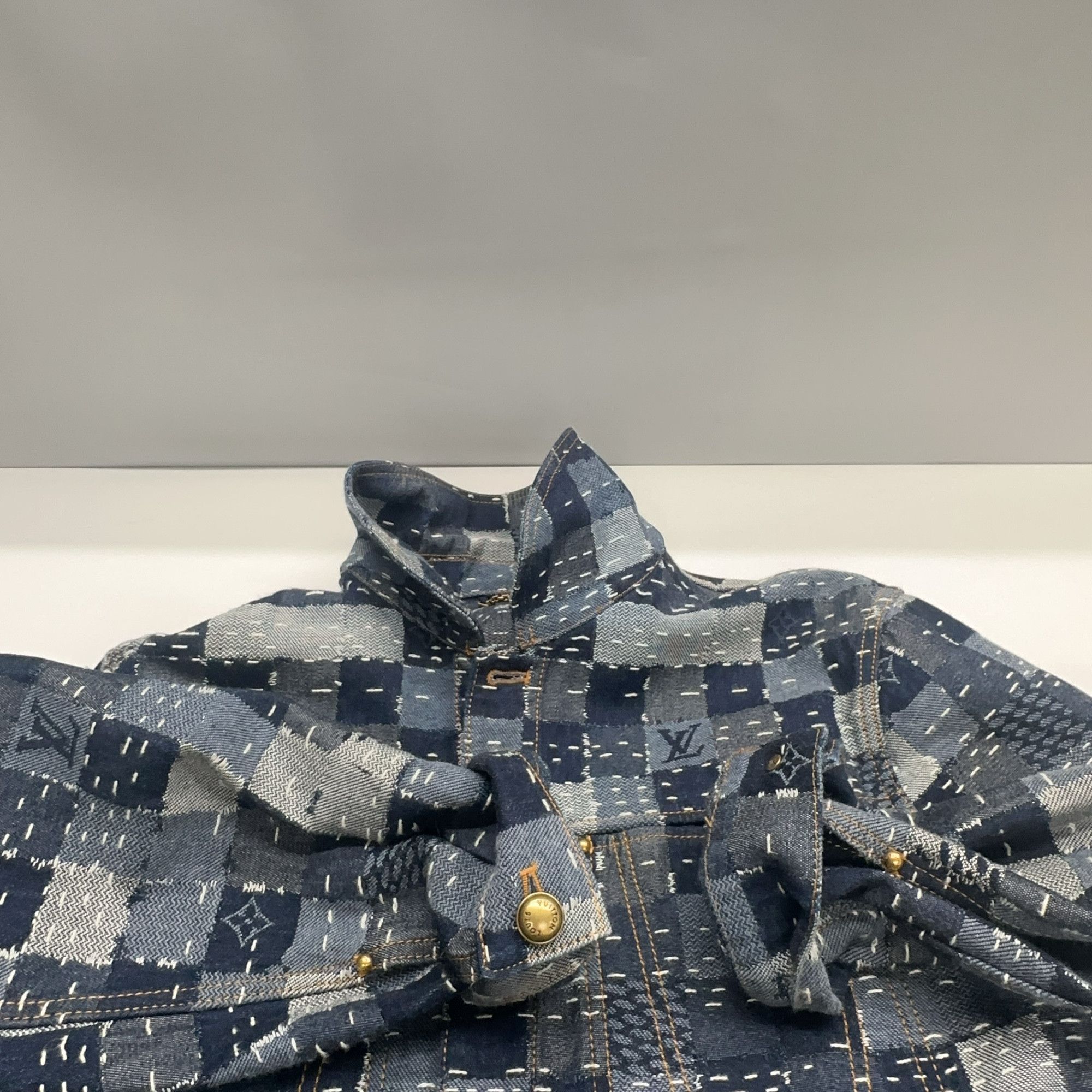 Louis Vuitton Louis Vuitton Damier Patchwork Denim Jacket Size 46 Size US S / EU 44-46 / 1 - 7 Thumbnail