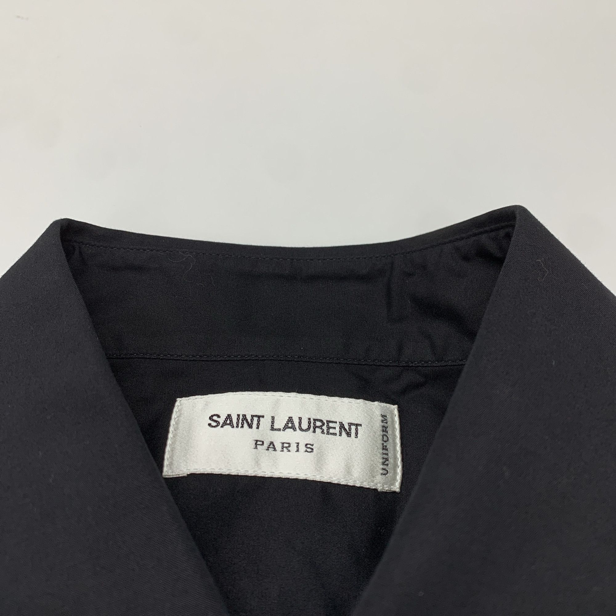 Saint Laurent Paris Saint Laurent Black Button Up Shirt Size M Size US XXS / EU 40 - 3 Thumbnail