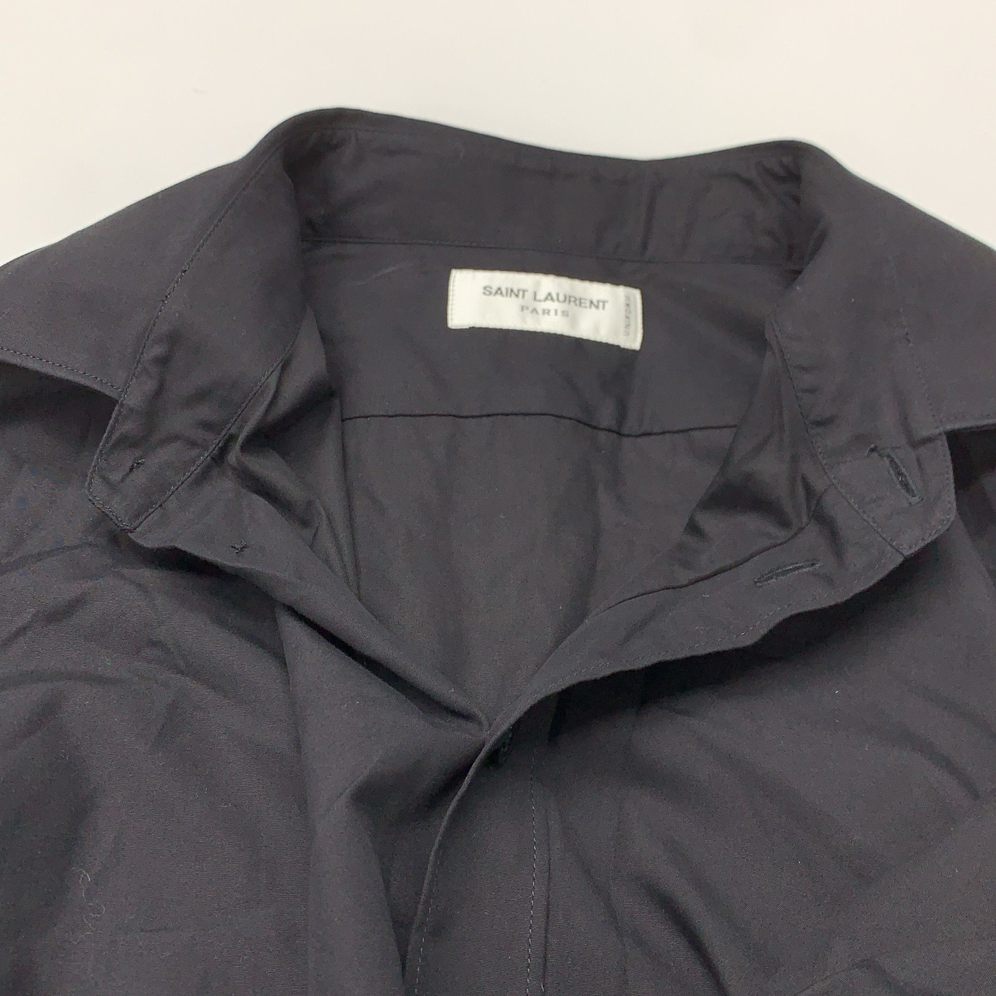 Saint Laurent Paris Saint Laurent Black Button Up Shirt Size M Size US XXS / EU 40 - 5 Thumbnail