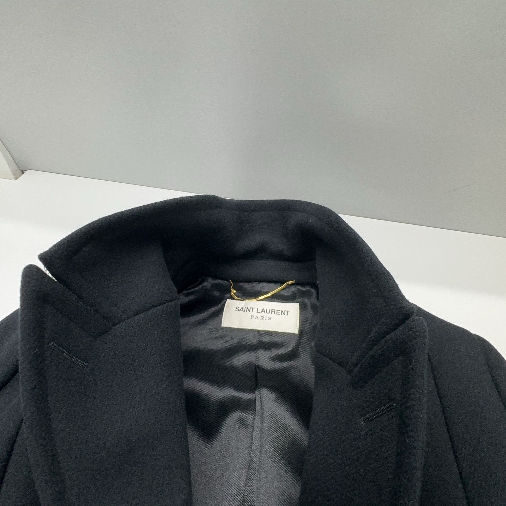 Saint Laurent Paris Saint Laurent Gold Button Wool Coat Size 34 Size XS / US 0-2 / IT 36-38 - 6 Thumbnail