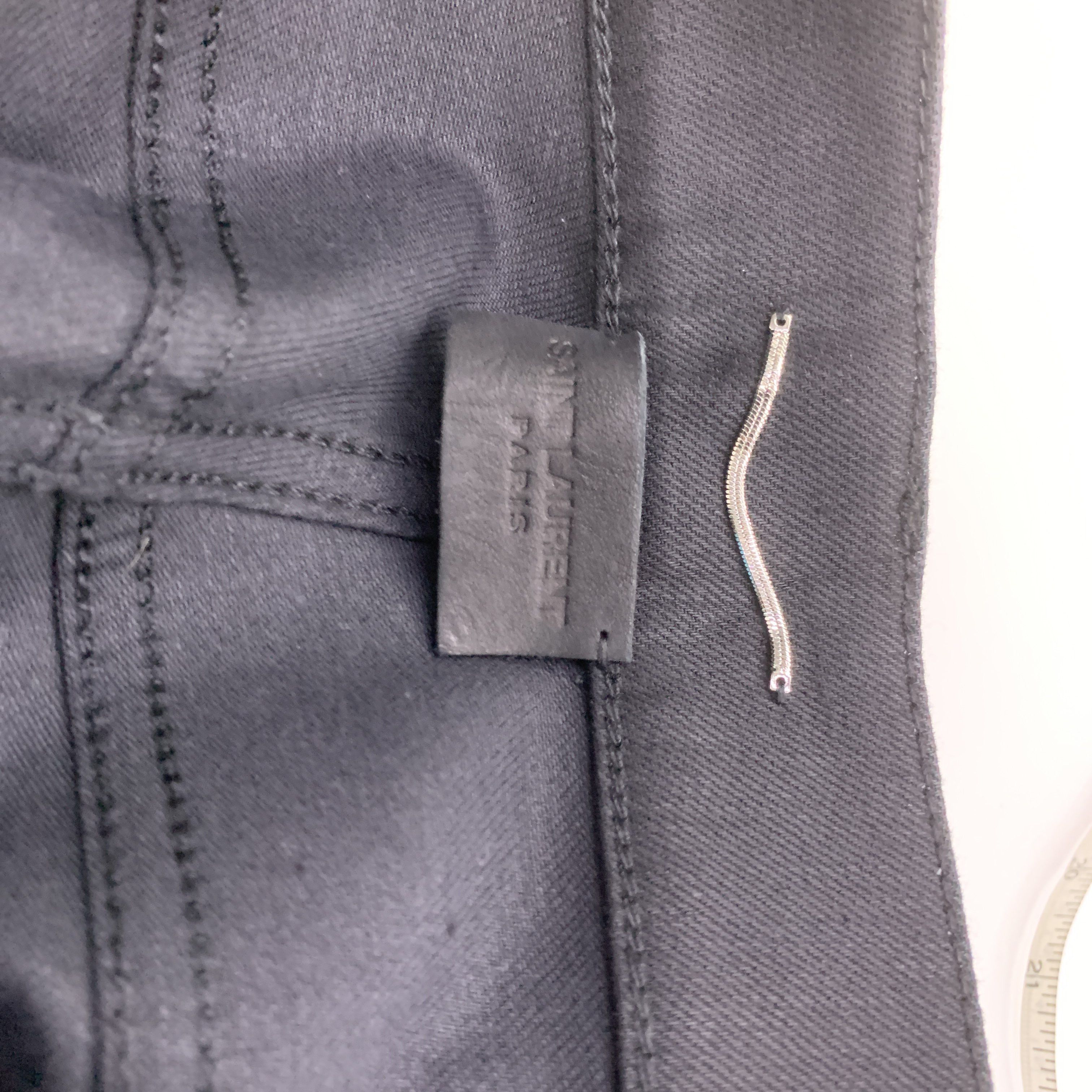 Saint Laurent Paris Saint Laurent D02 Black Jeans Size 29 Size US 29 - 3 Thumbnail