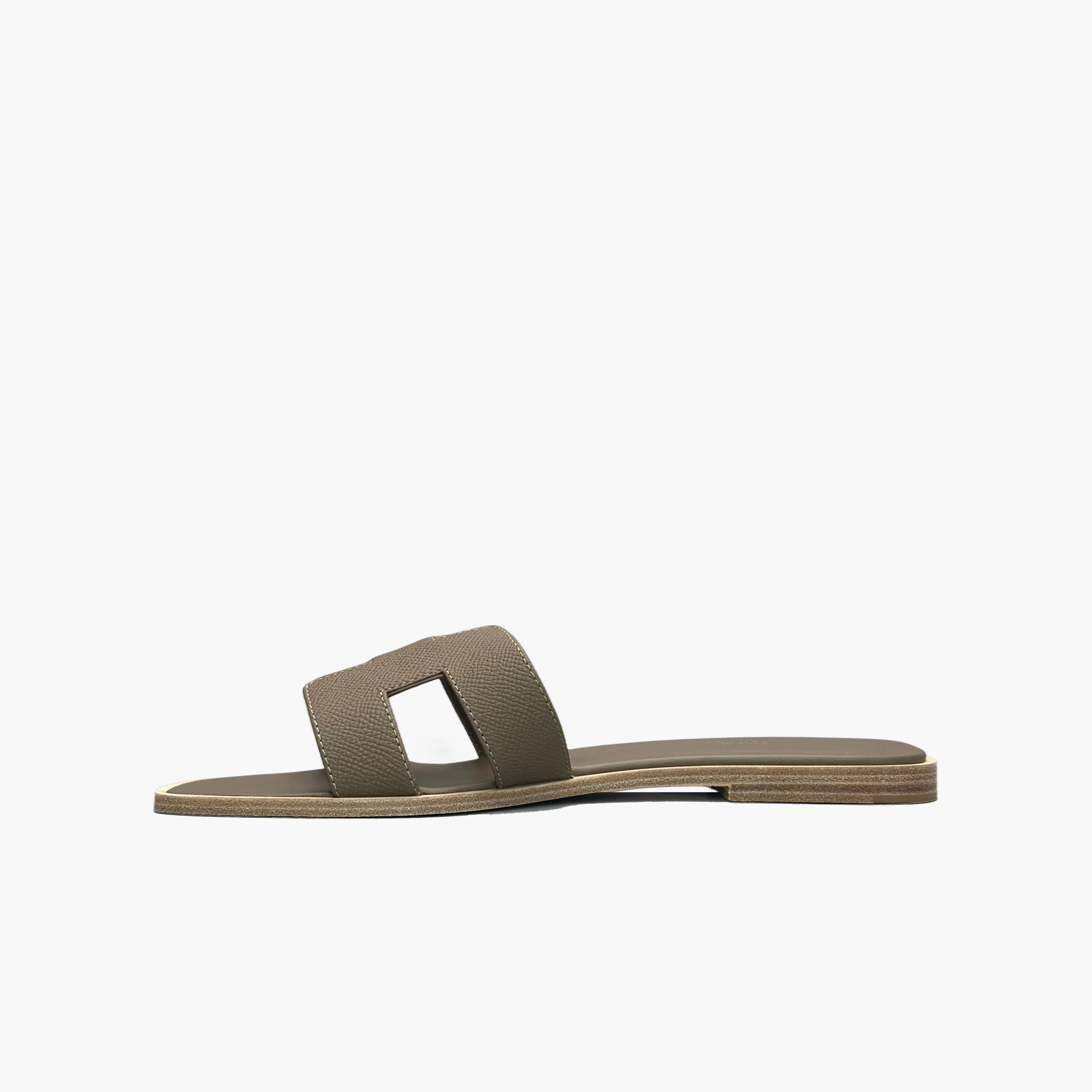 Hermes Hermès Oran Leather Sandals Size 40 Size US 10 / IT 40 - 3 Thumbnail
