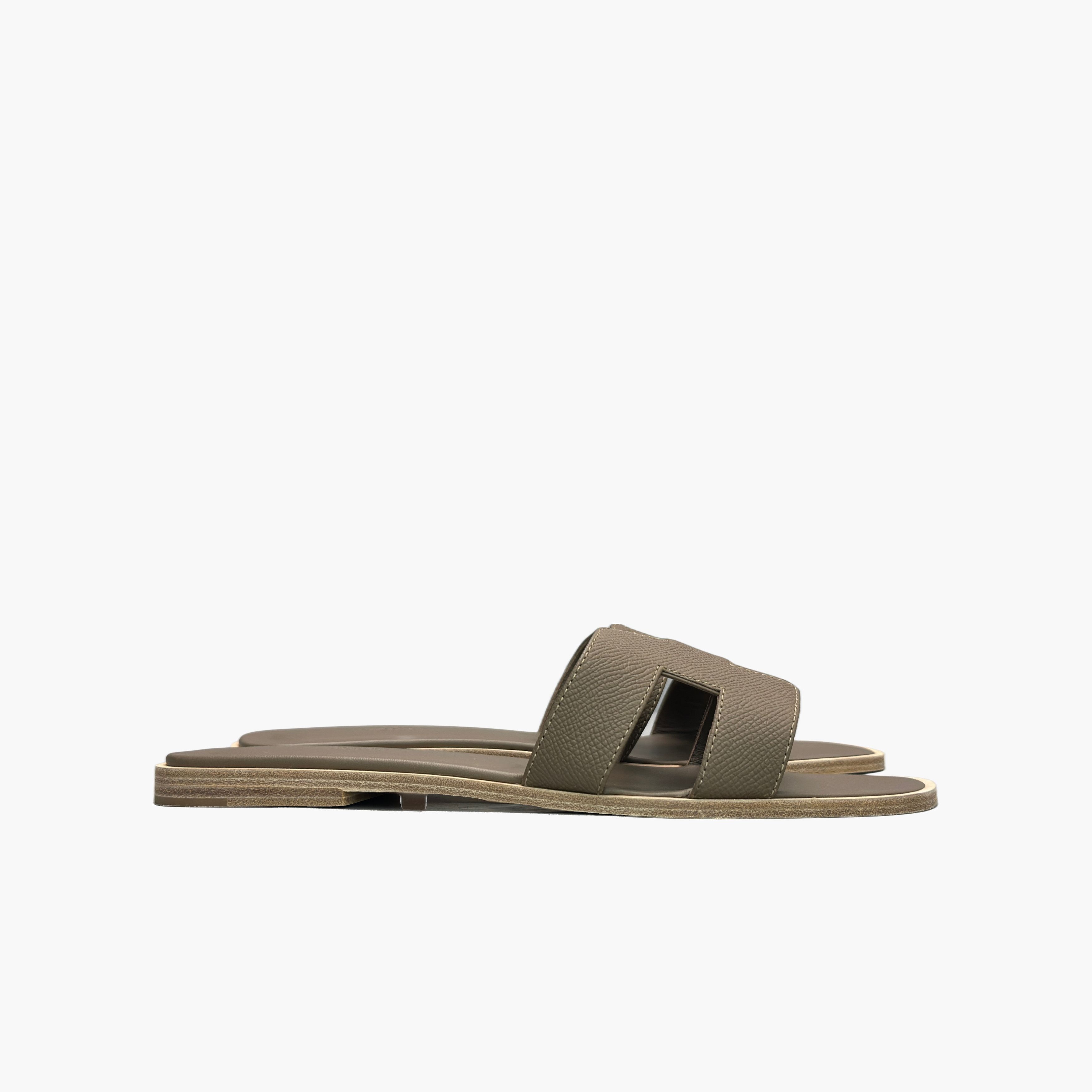 Hermes Hermès Oran Leather Sandals Size 40 Size US 10 / IT 40 - 4 Thumbnail