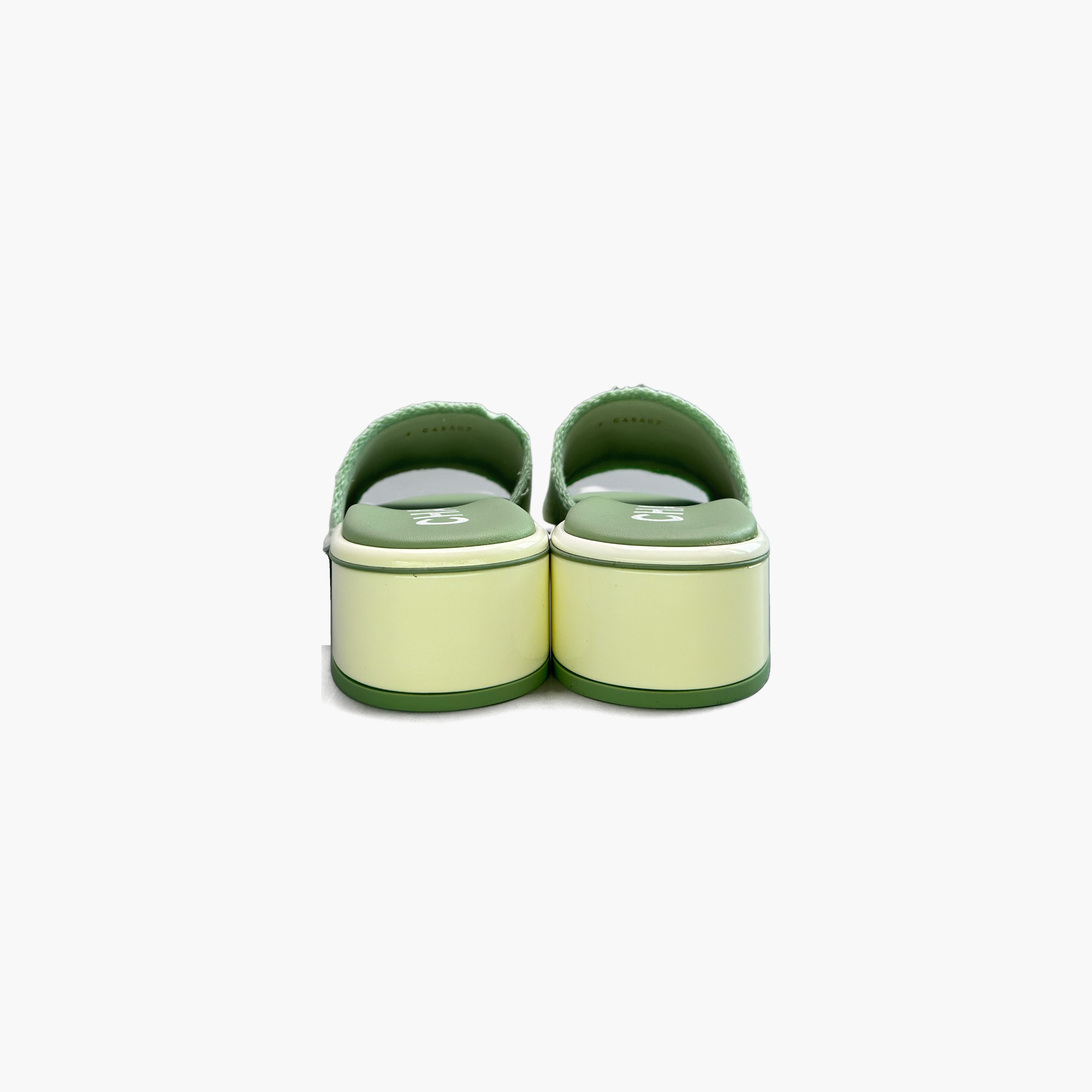 Chanel CHANEL Logo Canvas Sandals Size 37.5 Size US 7.5 / IT 37.5 - 6 Thumbnail