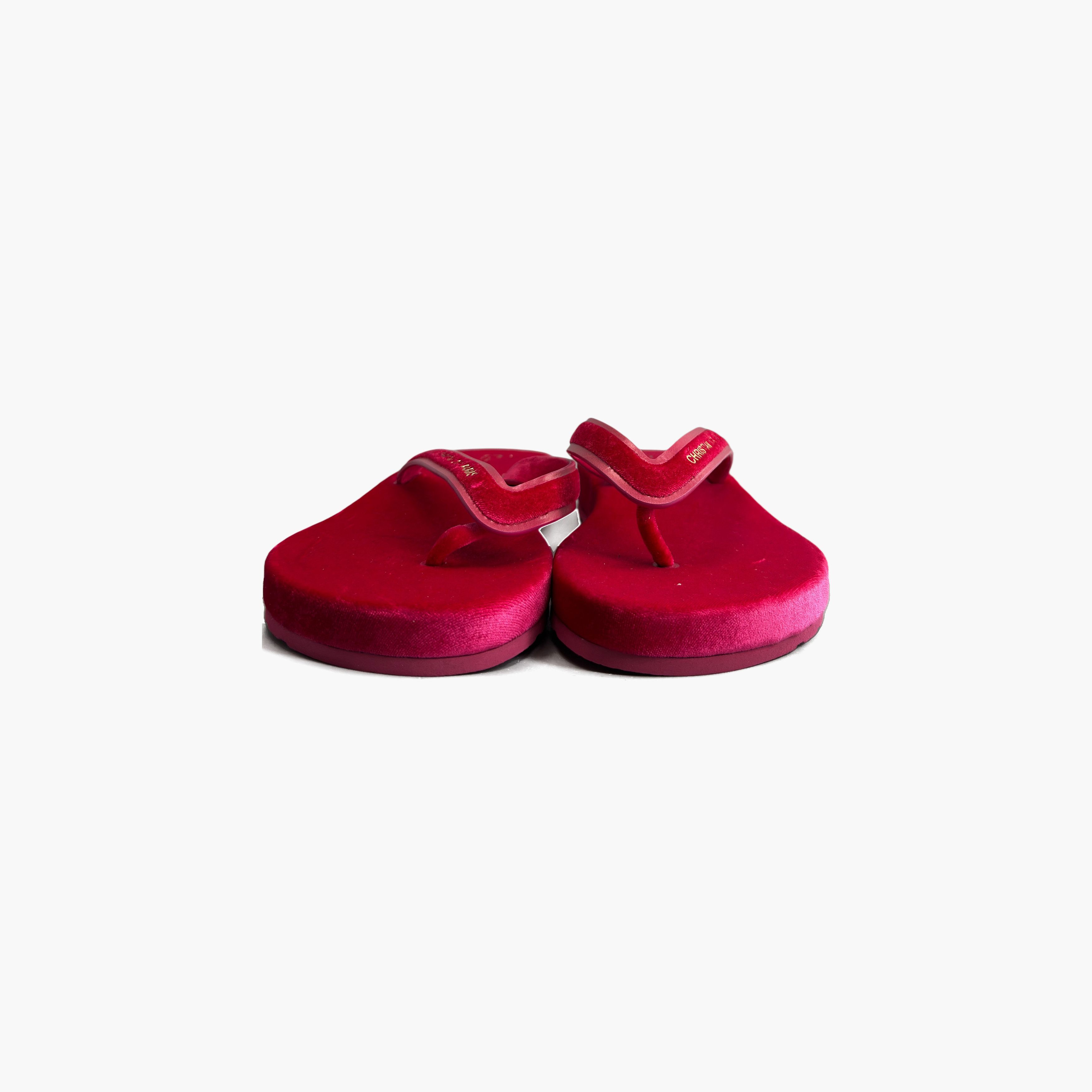 Dior Dior Pink Velvet Diorsea Sandals Size 36 Size US 6 / IT 36 - 5 Thumbnail
