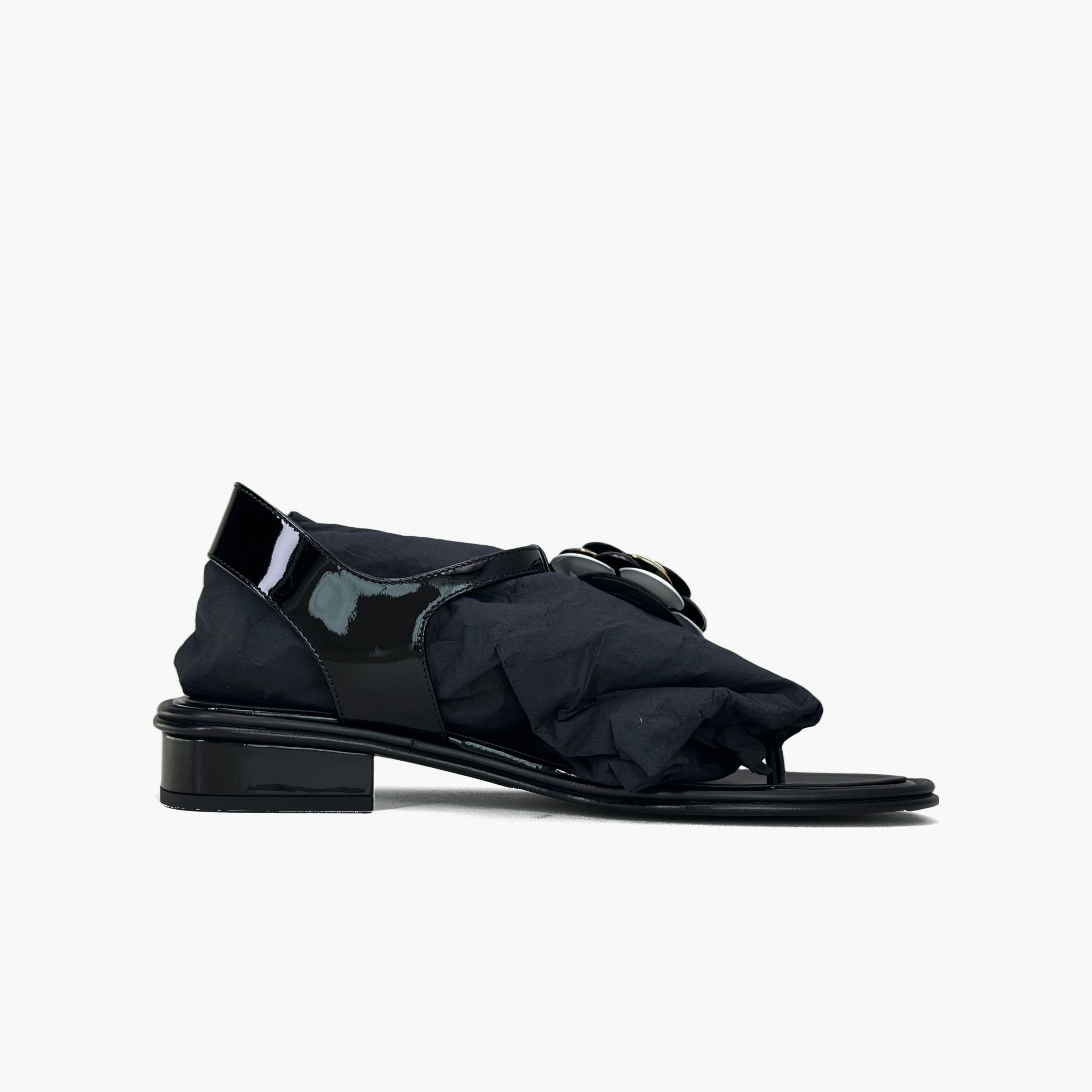 Chanel CHANEL Camellia Patent Leather Sandals Size 36.5 Size US 5.5 / IT 35.5 - 2 Thumbnail