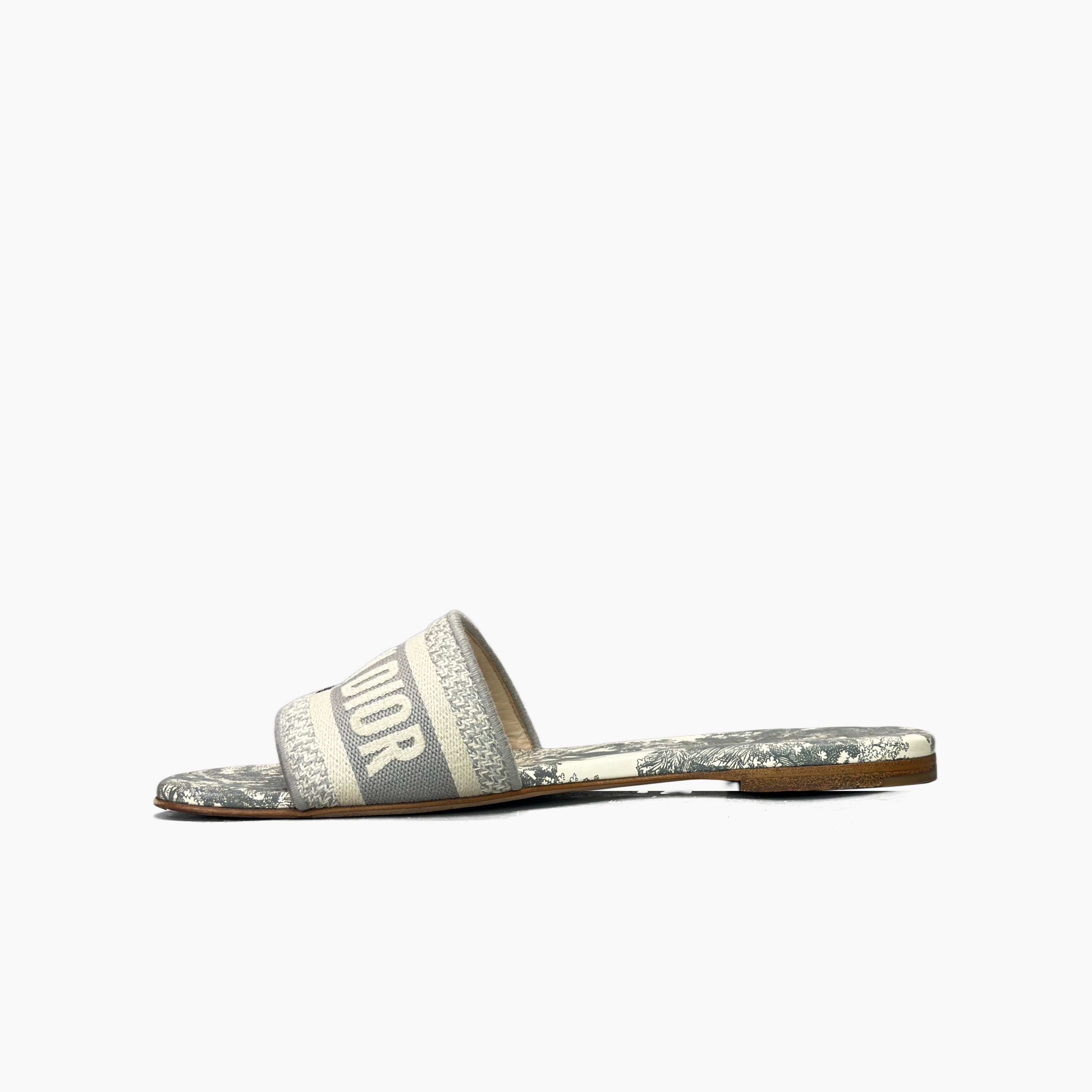 Dior Dior Dway Toile de Jouy Sandals Size 37.5 Size US 7.5 / IT 37.5 - 3 Thumbnail