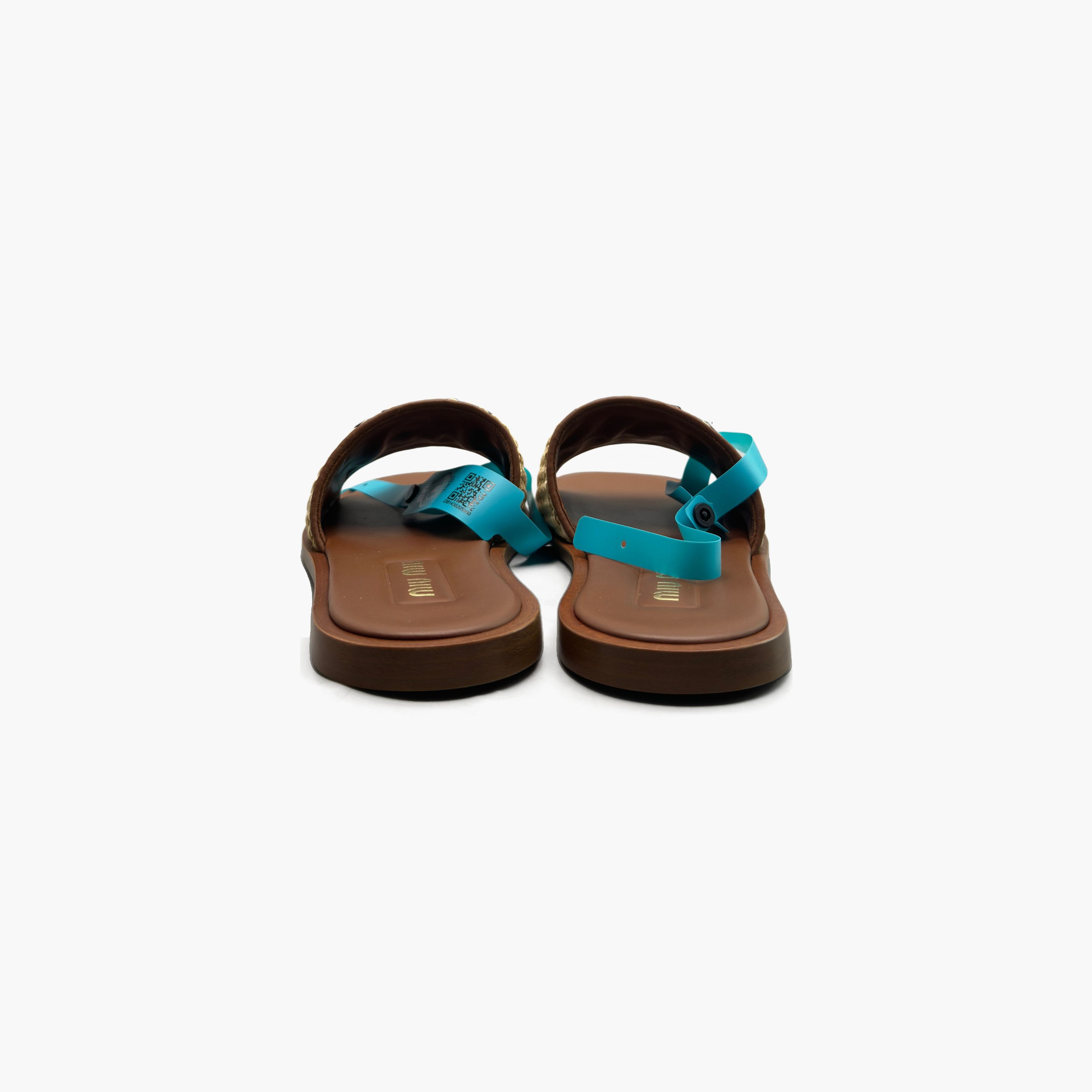 Miu Miu Miu Miu Raffia Logo Sandals Size 37 Size US 7 / IT 37 - 6 Thumbnail