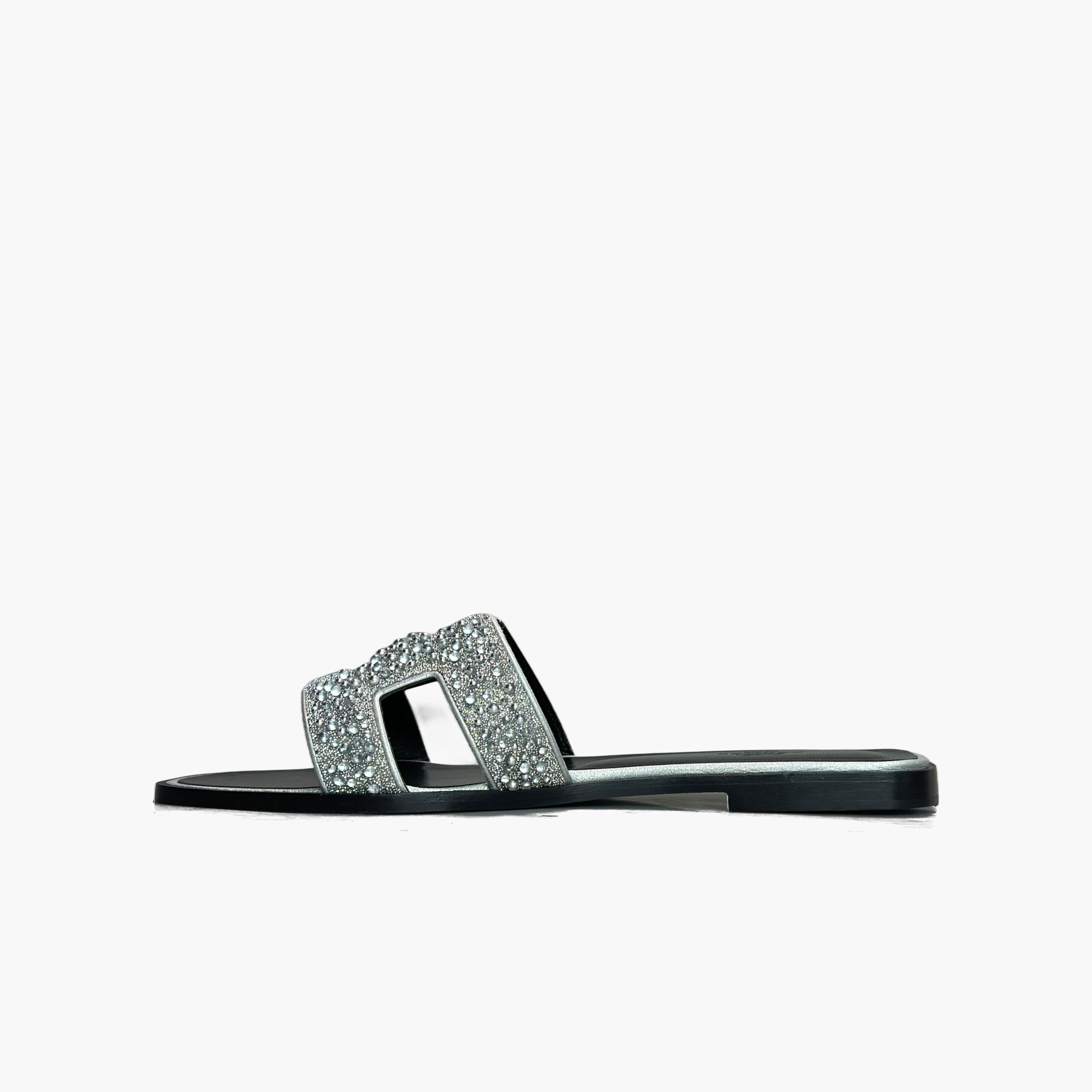 Hermes Hermès Crystal Embellished Sandals Size 38.5 Size US 8.5 / IT 38.5 - 3 Thumbnail