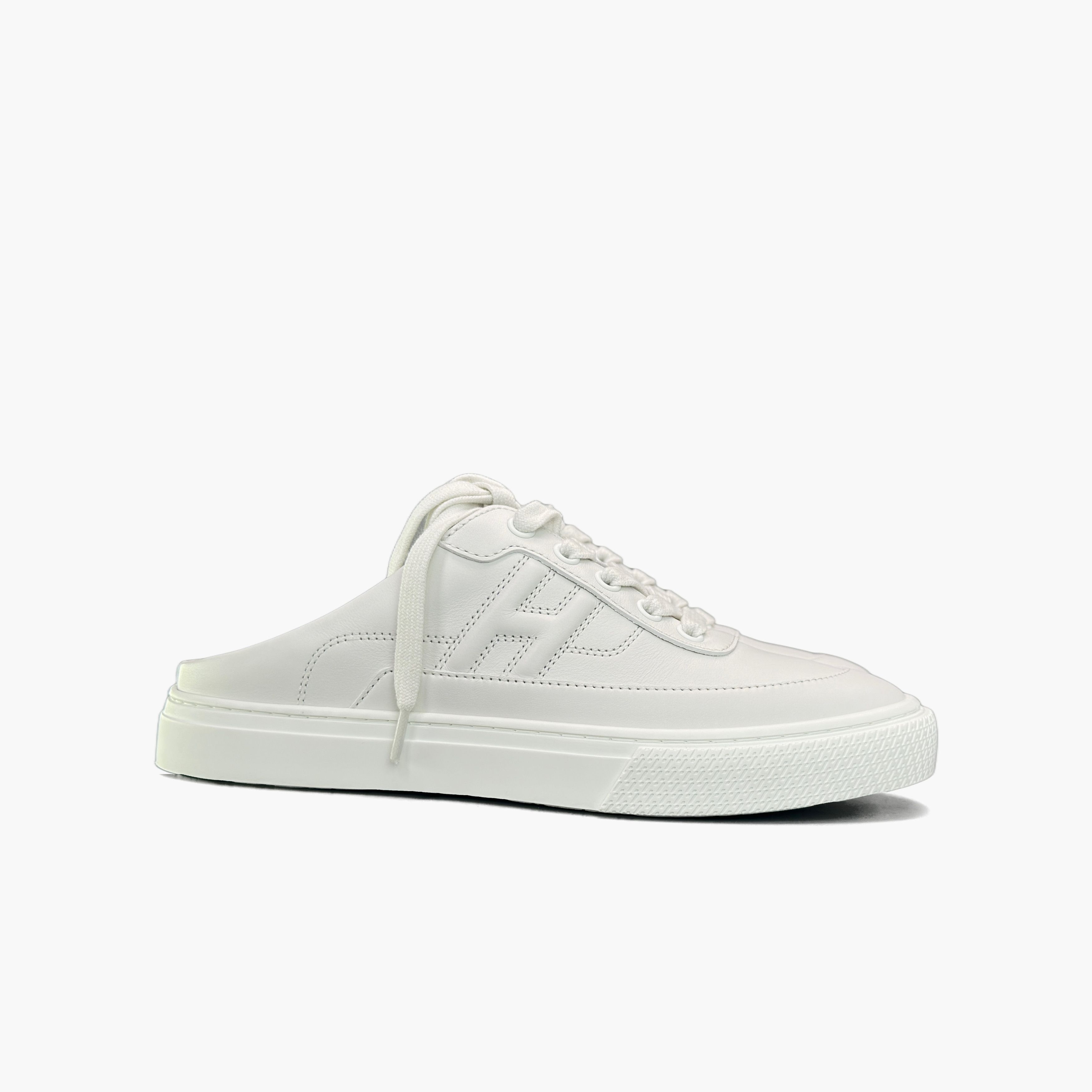 Hermes Hermès Keep White Leather Slip Ons Size 36.5 Size US 6.5 / IT 36.5 - 4 Thumbnail