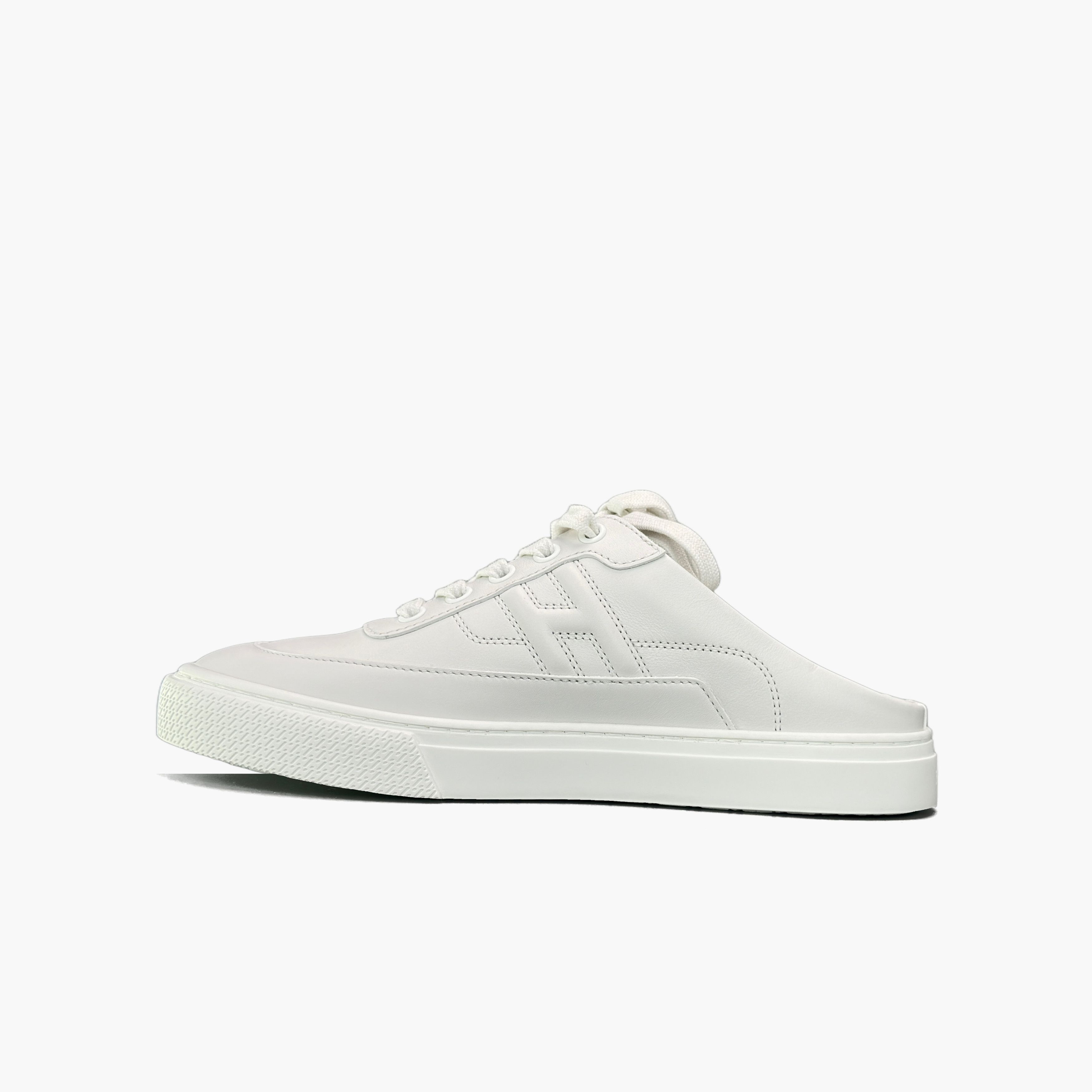 Hermes Hermès Keep White Leather Slip Ons Size 36.5 Size US 6.5 / IT 36.5 - 3 Thumbnail