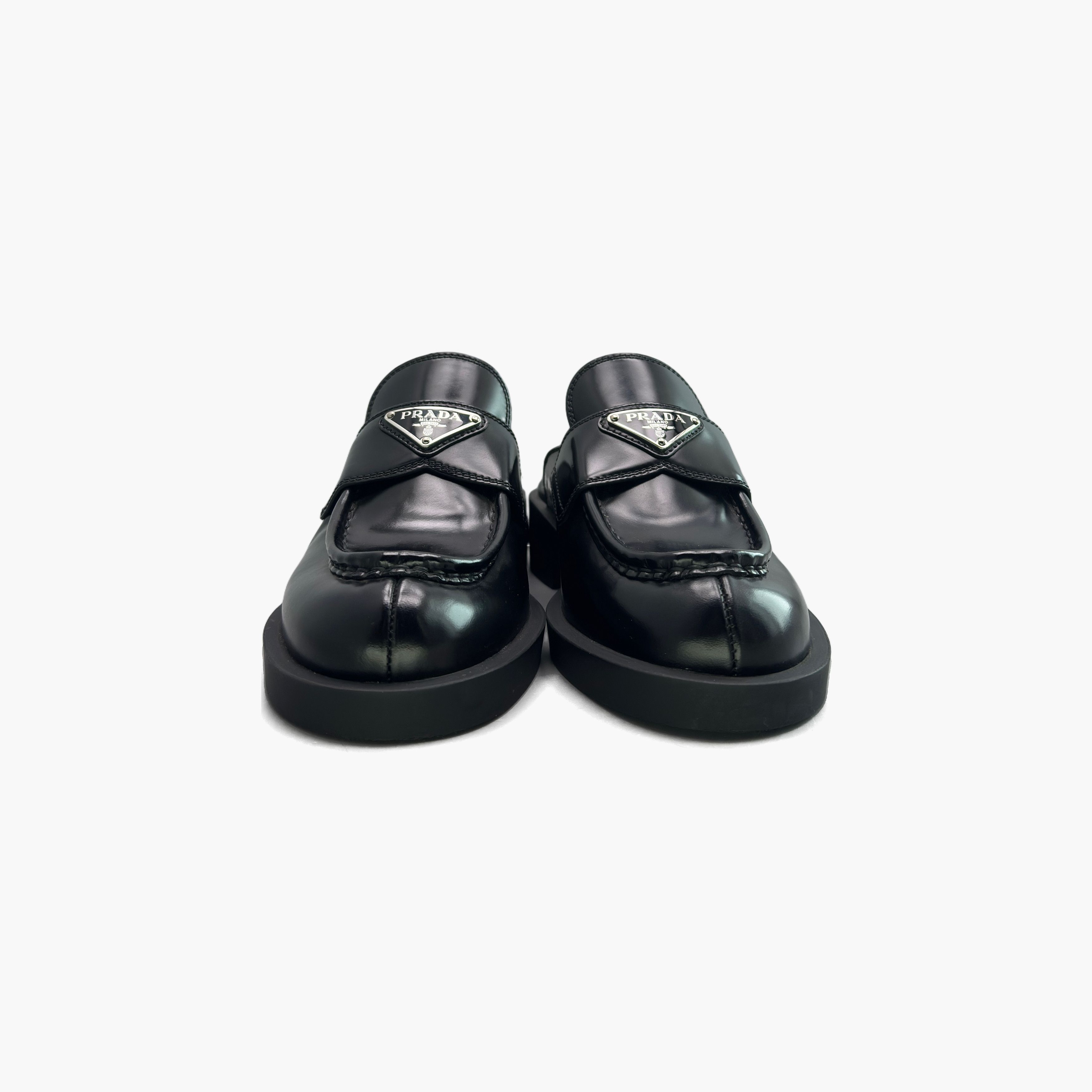 Prada Prada Logo Plaque Leather Mules Size 36 Size US 6 / IT 36 - 5 Thumbnail