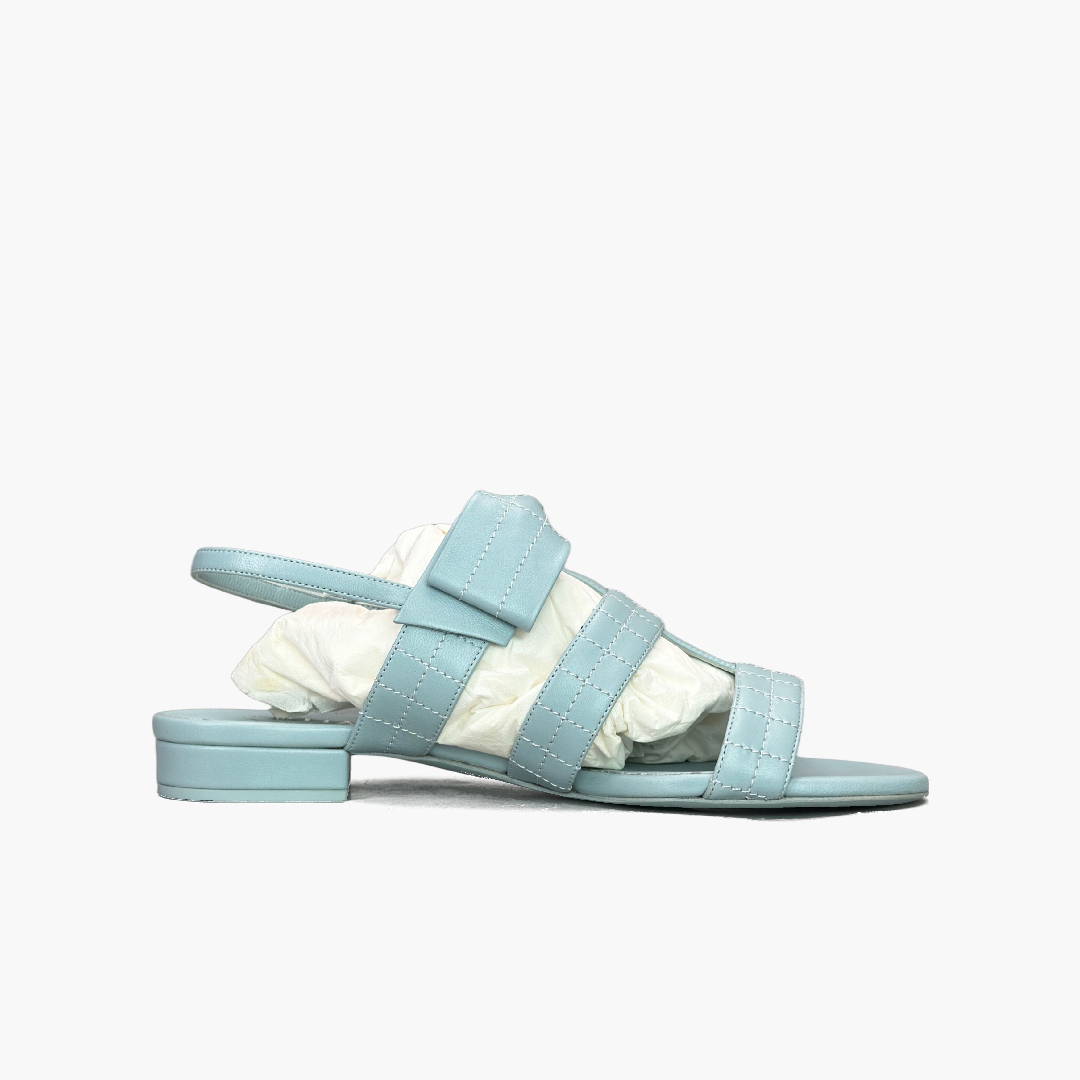 Chanel CHANEL Bow Leather Sandals Size 37.5 Size US 7.5 / IT 37.5 - 2 Thumbnail