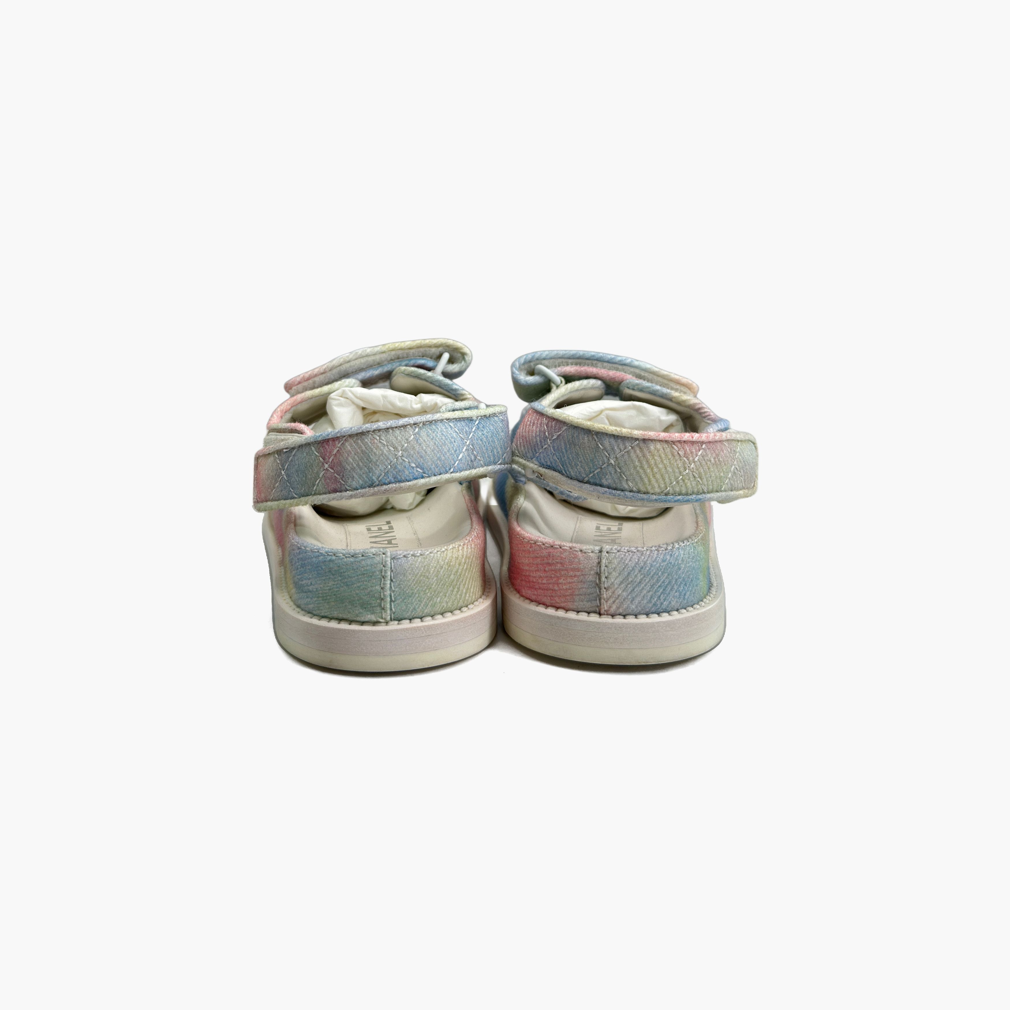 Chanel Chanel Multicolour Fabric Sandals Size 36 Size US 6 / IT 36 - 6 Thumbnail