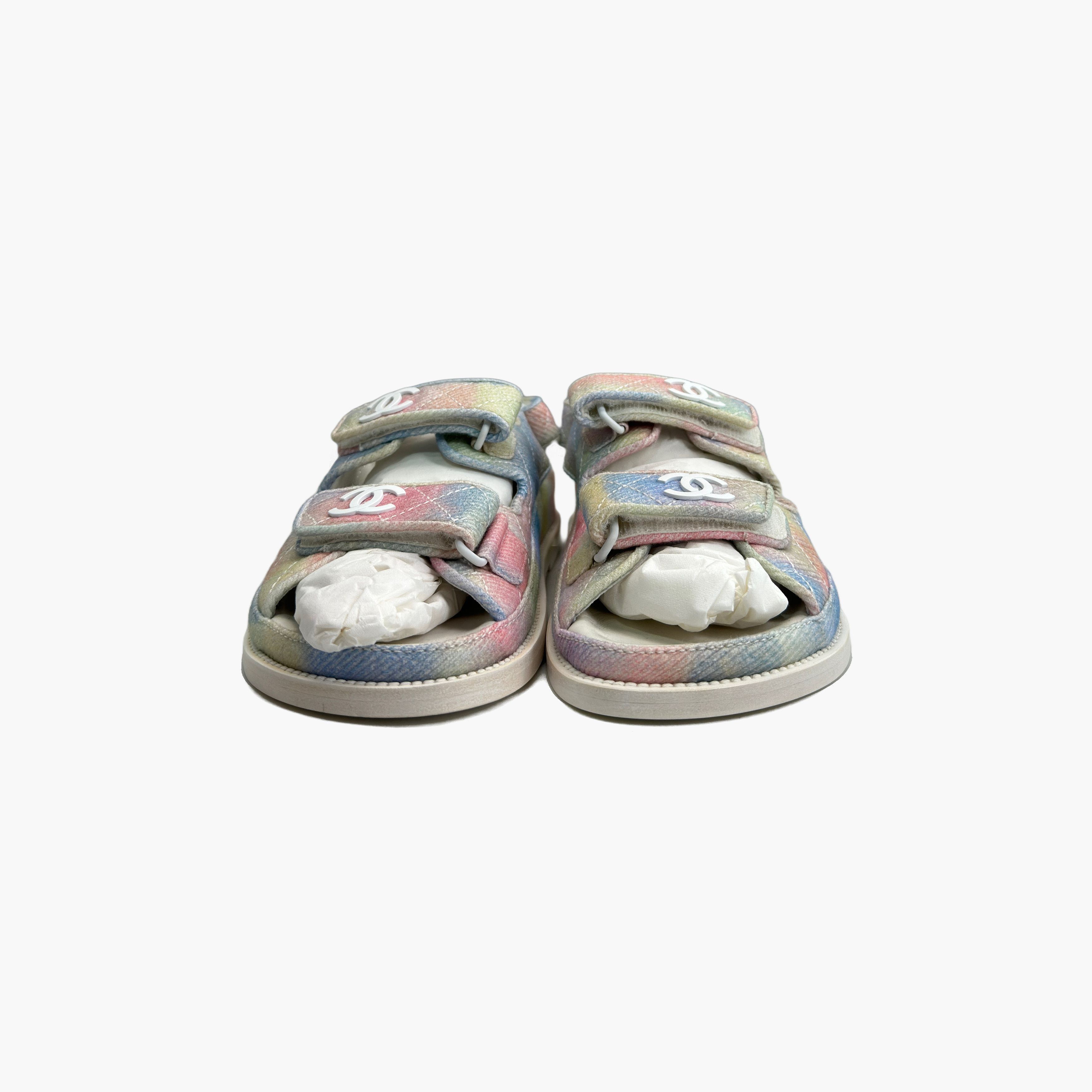 Chanel Chanel Multicolour Fabric Sandals Size 36 Size US 6 / IT 36 - 5 Thumbnail