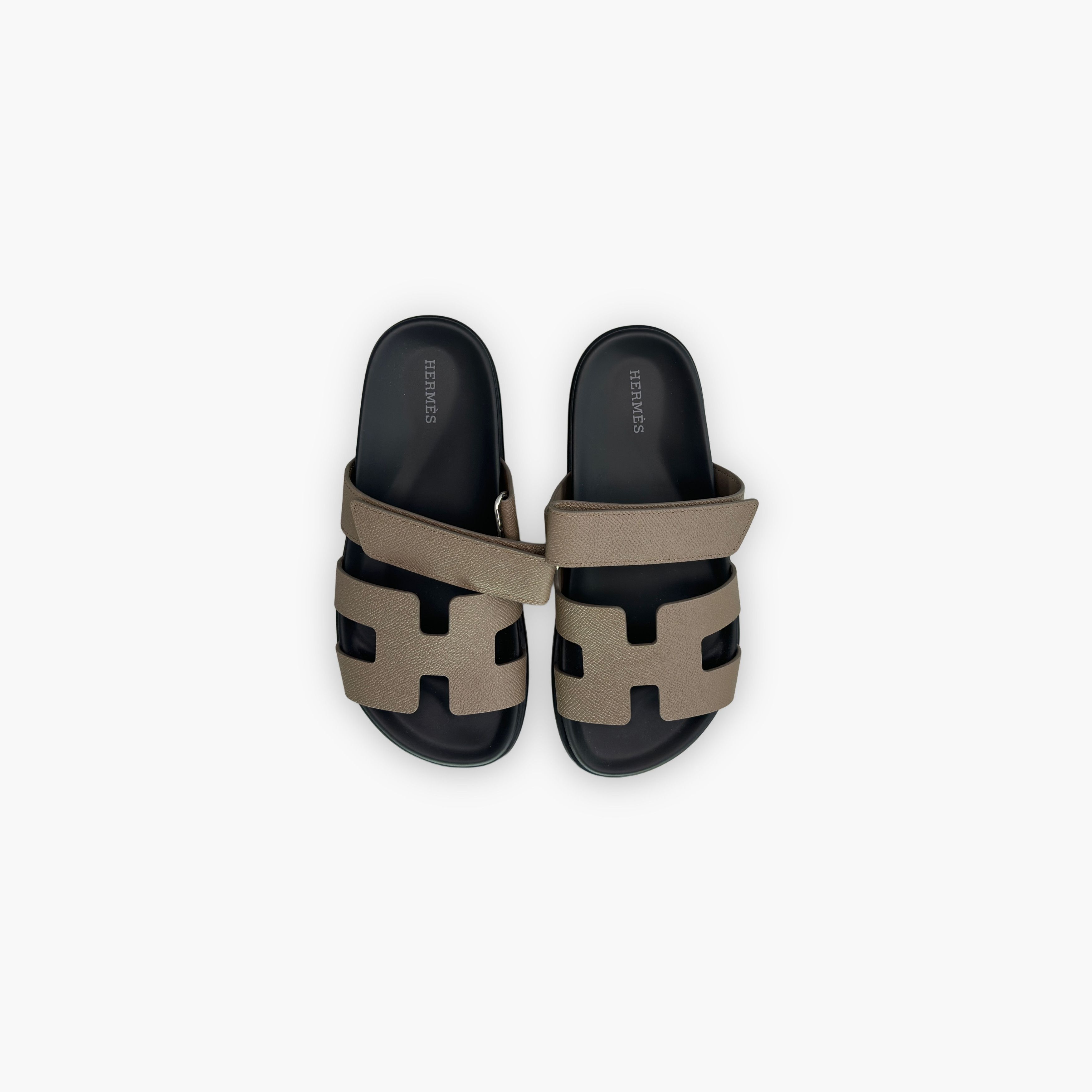 Hermes Hermes Chypre Sandals Elephant Gray Size 37.5 Size US 7.5 / IT 37.5 - 9 Thumbnail