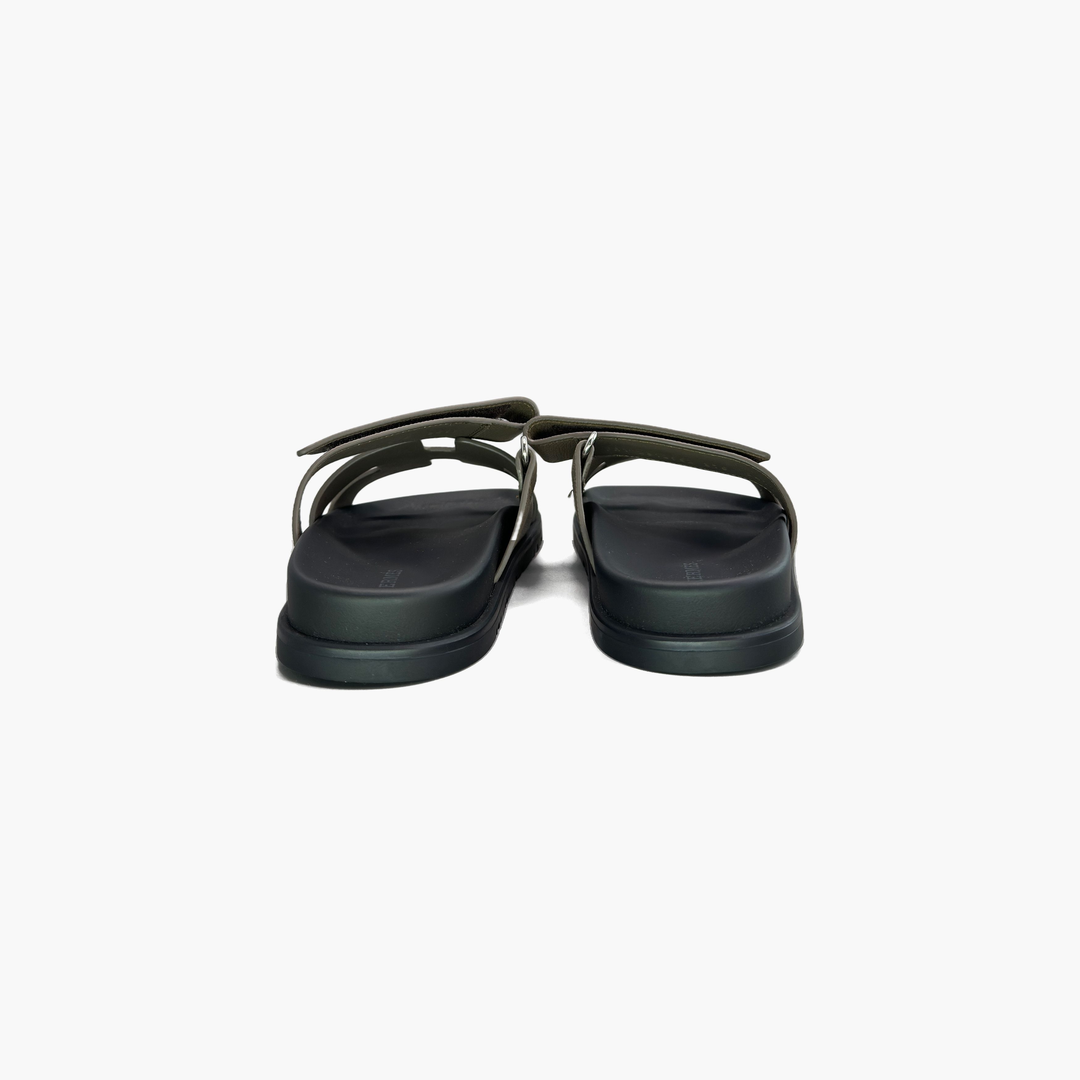 Hermes Hermes Chypre Sandals Elephant Gray Size 37.5 Size US 7.5 / IT 37.5 - 6 Thumbnail