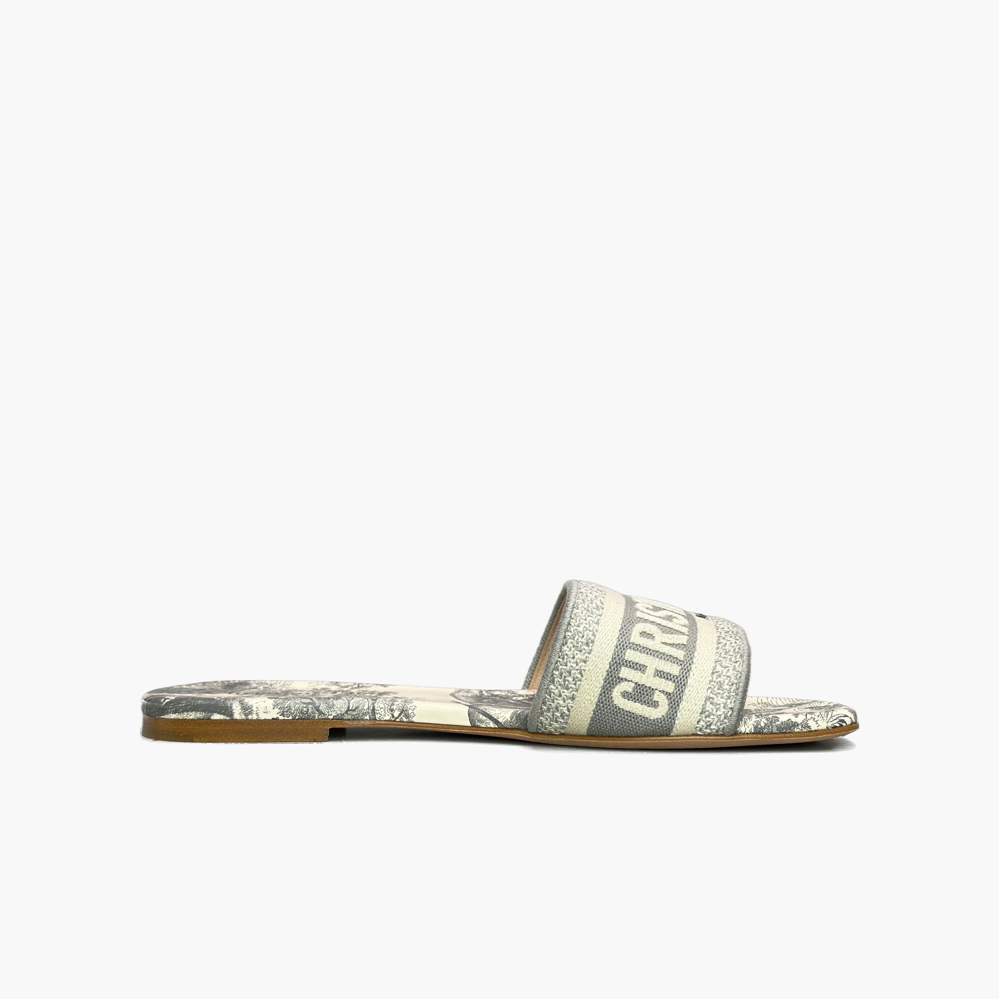 Dior Dior Toile de Jouy Dway Slides Size 38 Size US 8 / IT 38 - 2 Thumbnail