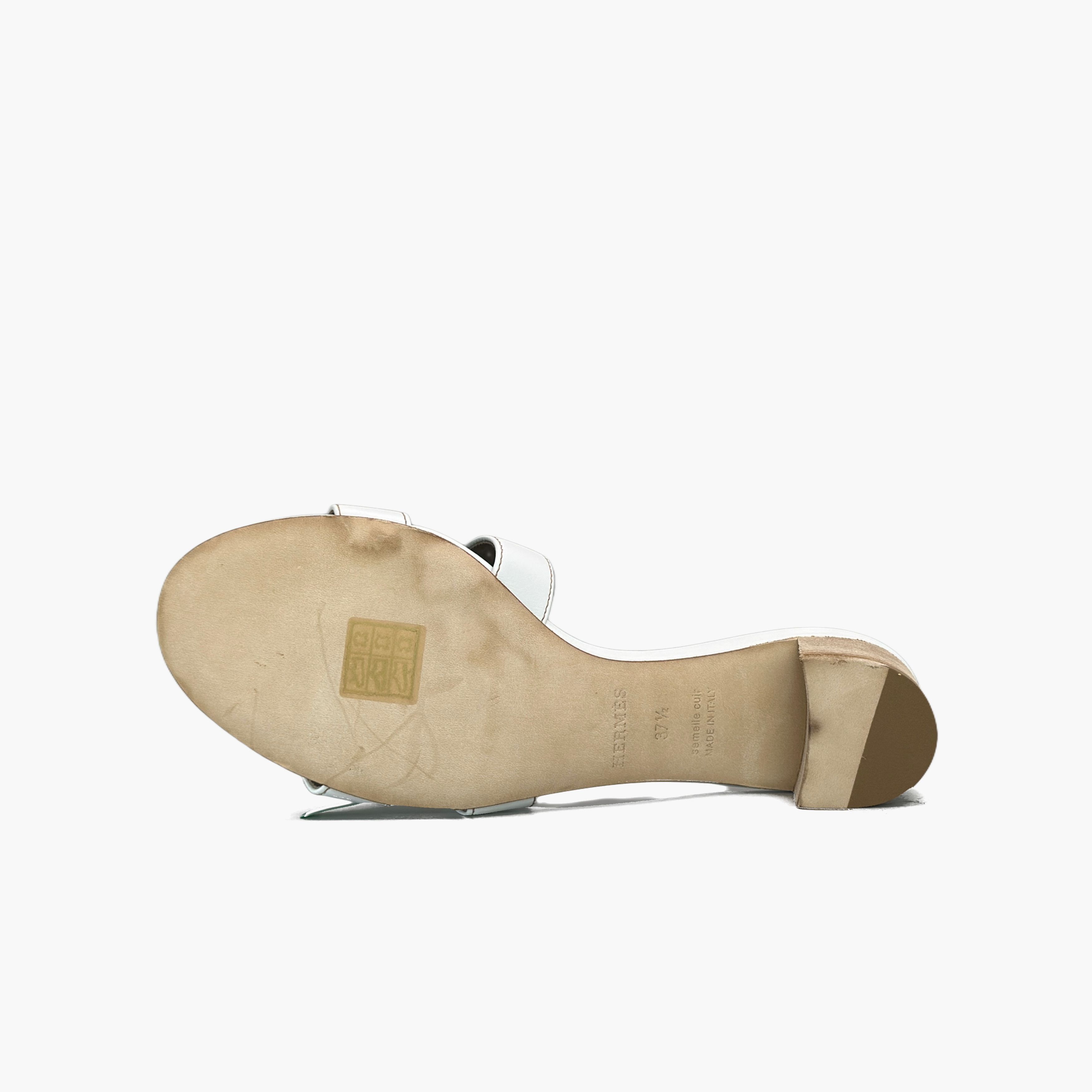 Hermes Hermès Oasis Leather Sandals Size 37.5 Size US 7.5 / IT 37.5 - 8 Thumbnail