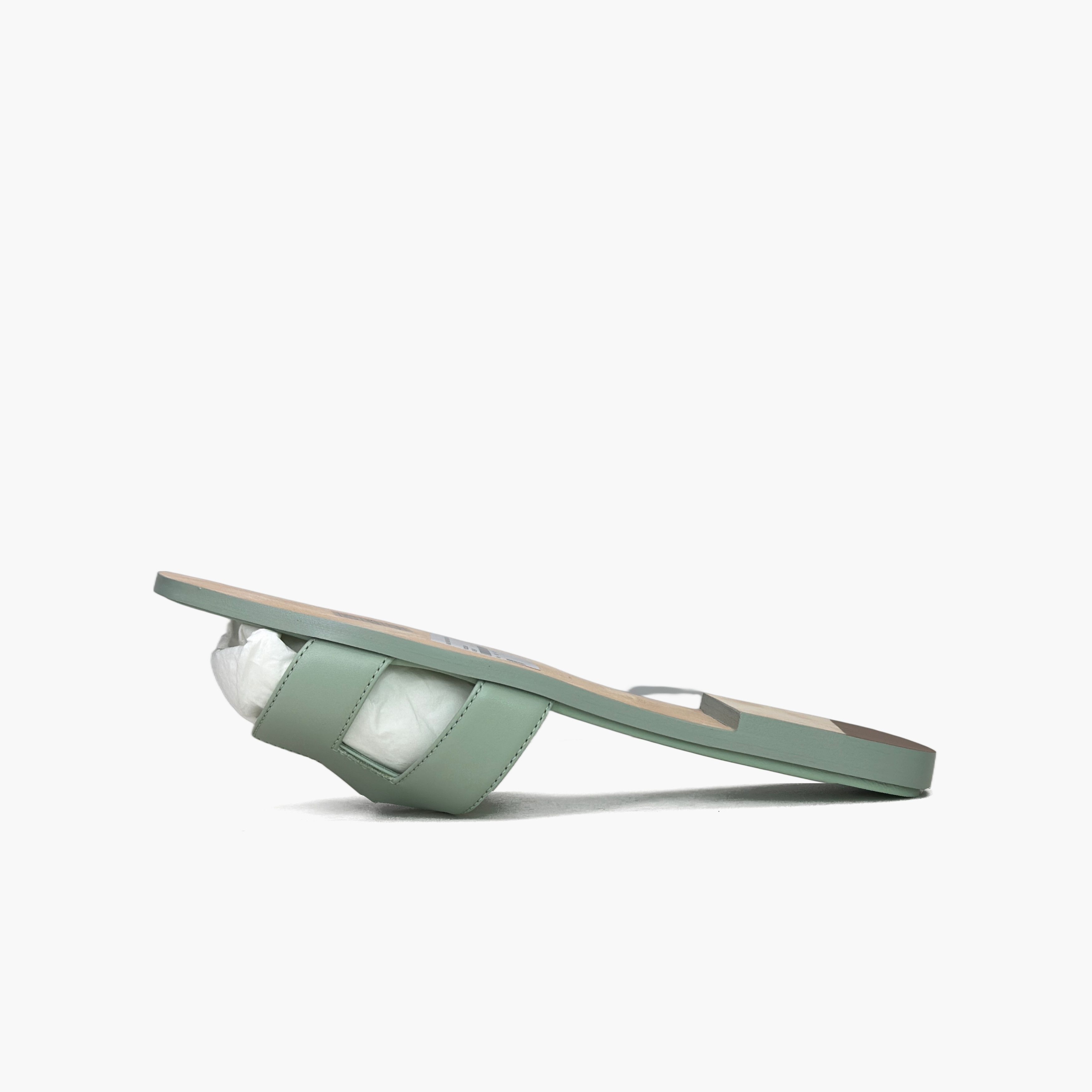 Hermes Hermès Oran Sandals Green Size 39.5 Size US 9.5 / IT 39.5 - 8 Thumbnail